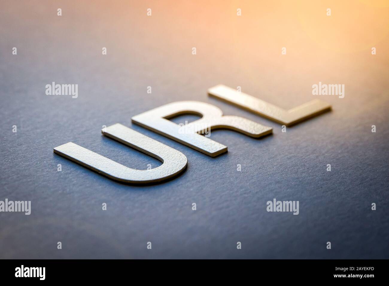 Word URL written with white solid letters Stock Photo Alamy