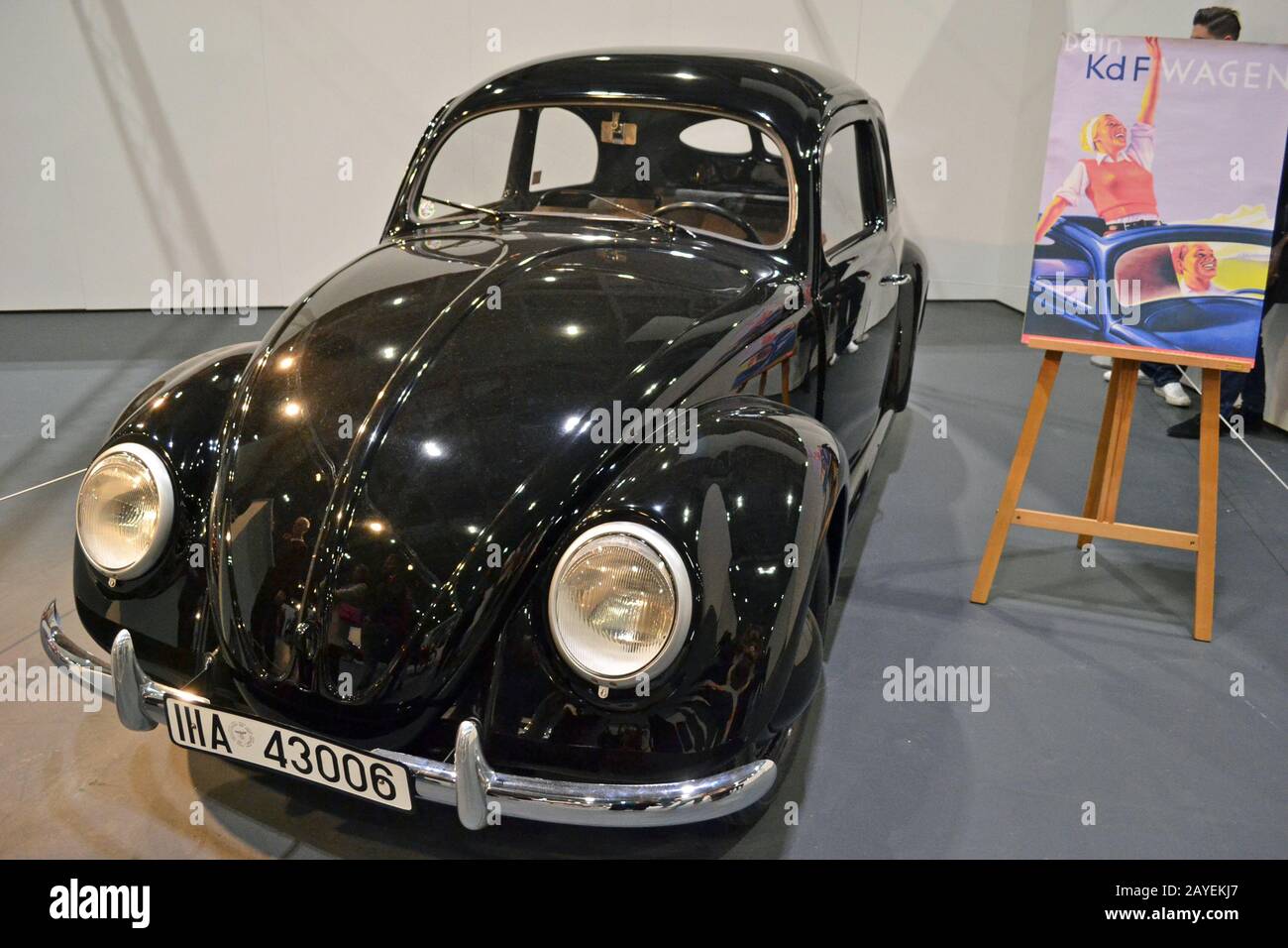 1938 KdF Wagen Prototype eg Volkswagen VW Beetle in James May's Cars that  Changed the World exhibition, at the London Classic Car Show, England, UK  Stock Photo - Alamy