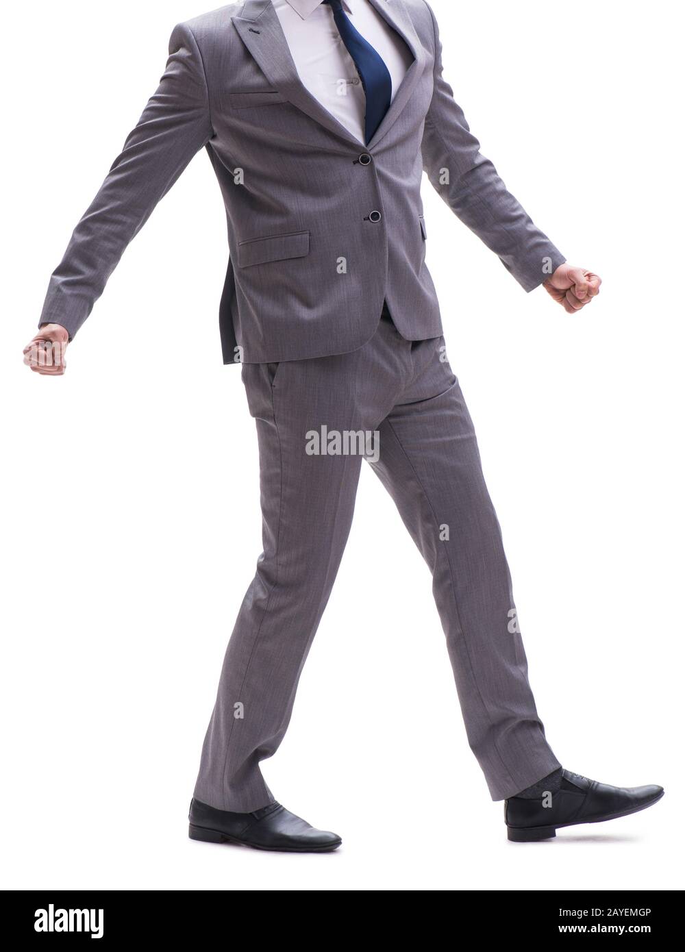 The businessman isolated on the white background Stock Photo - Alamy