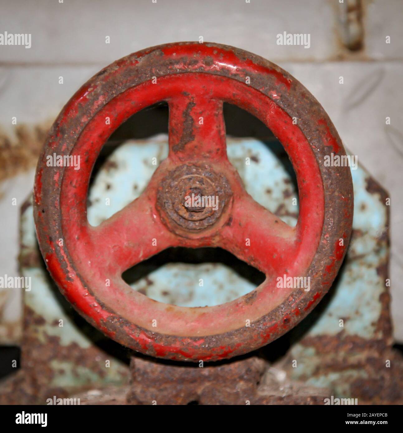 a handwheel, fststellrad for attaching and ferring objects Stock Photo