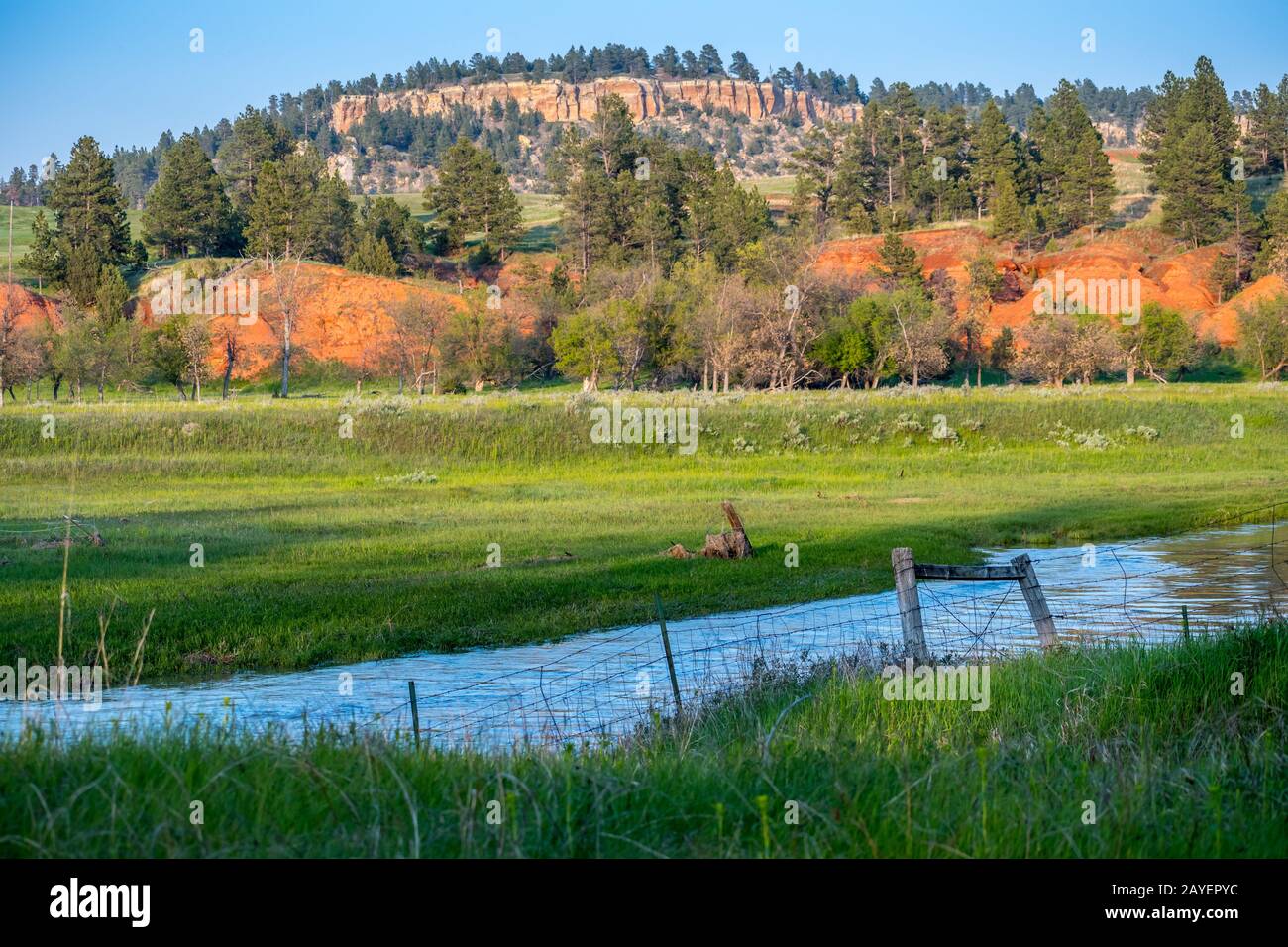 The Belle Fourche River in Devils Tower National Monument, Wyoming Stock Photo Alamy