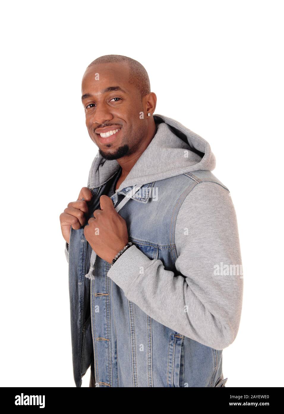 Happy smiling African man in close up Stock Photo - Alamy