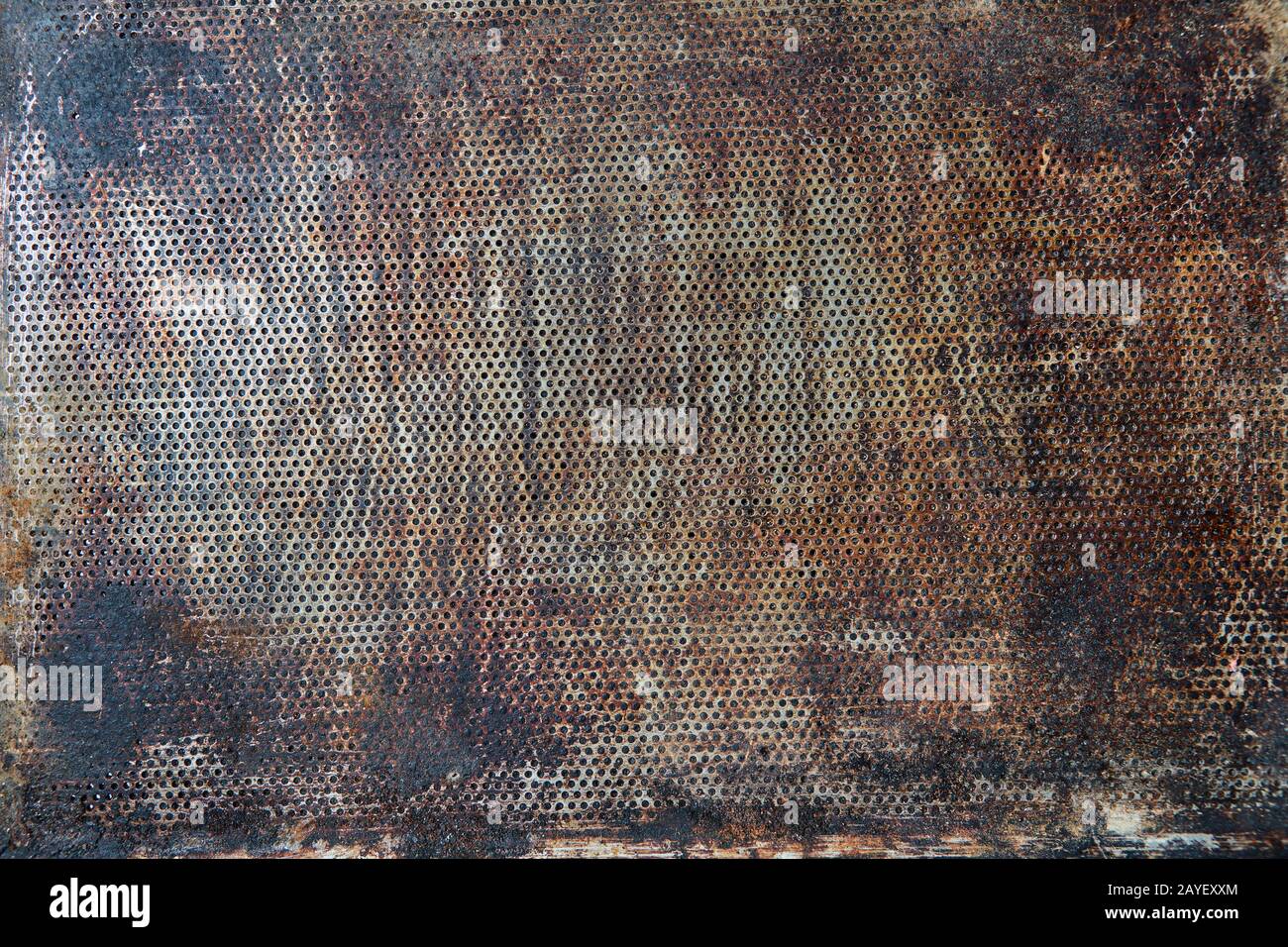 Old vintage empty baking tray. Stock Photo