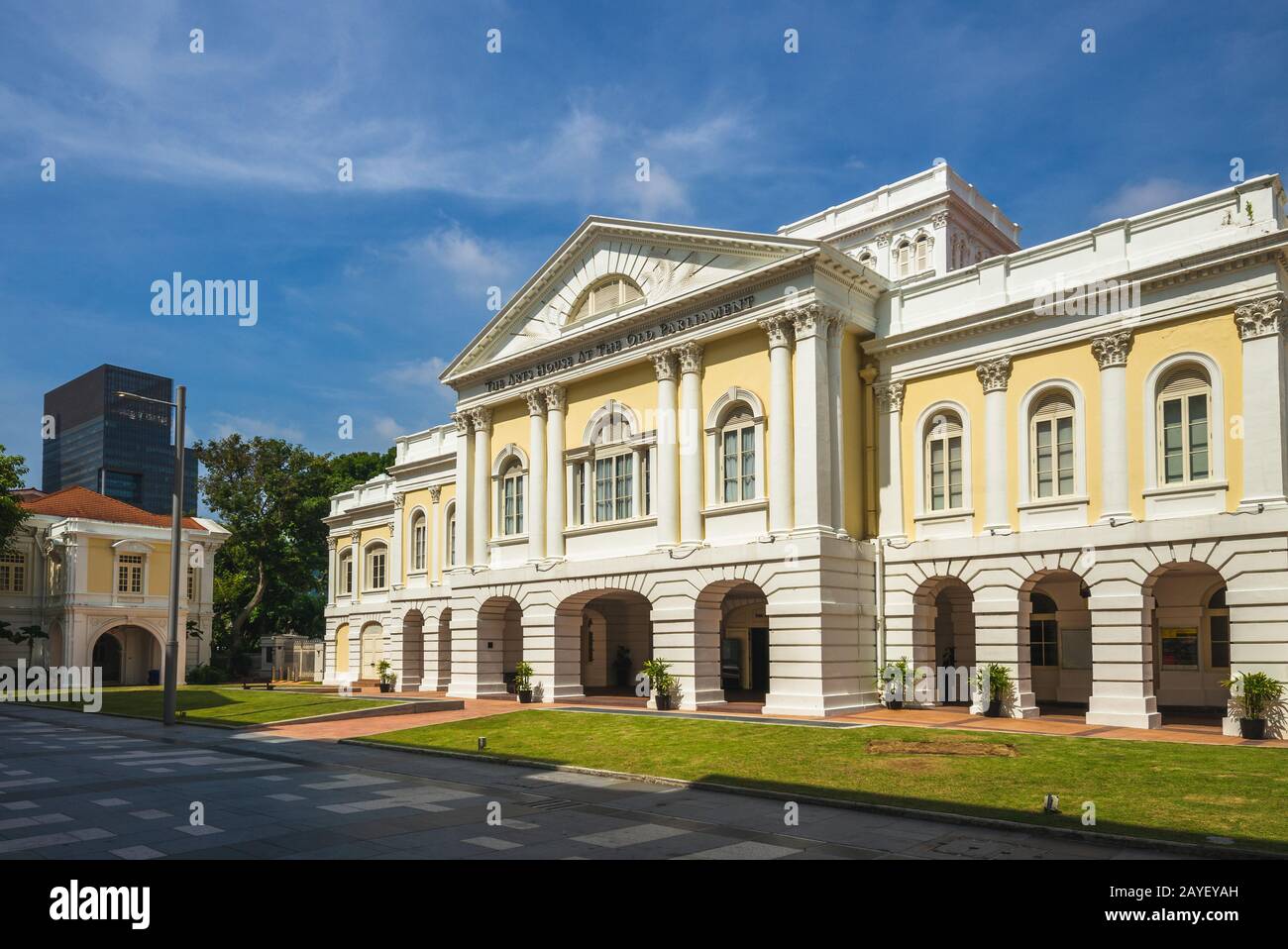 Arts House (Old Parliament House) in singapore Stock Photo