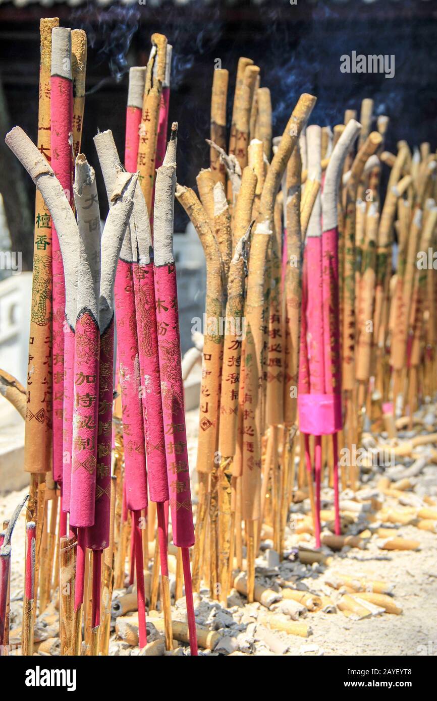 Holy Smoke Burning Incense Temple High Resolution Stock Photography and ...