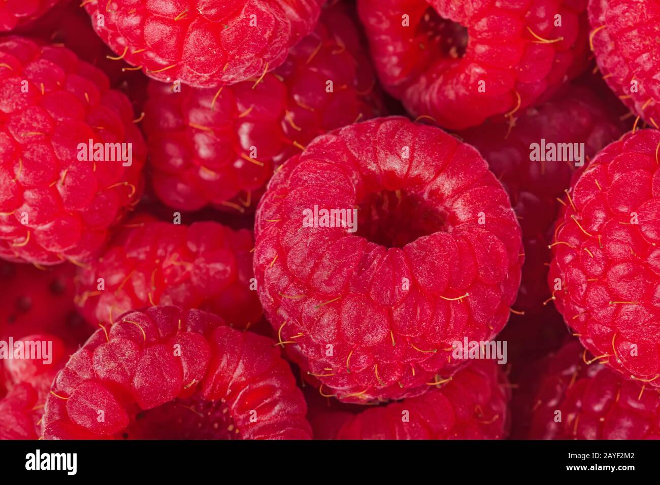 Raspberry background Stock Photo