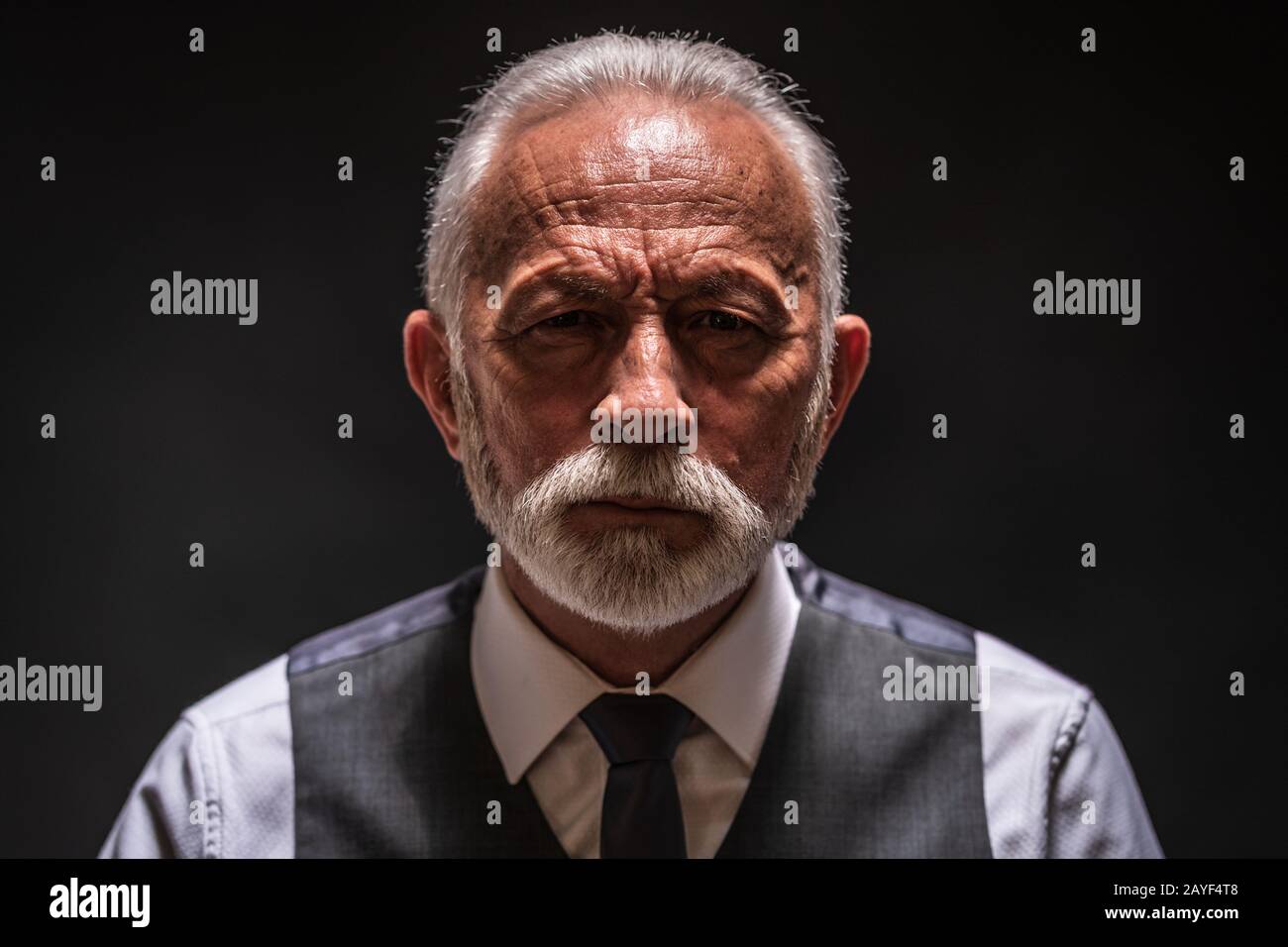 Old black man white background hi-res stock photography and images - Alamy