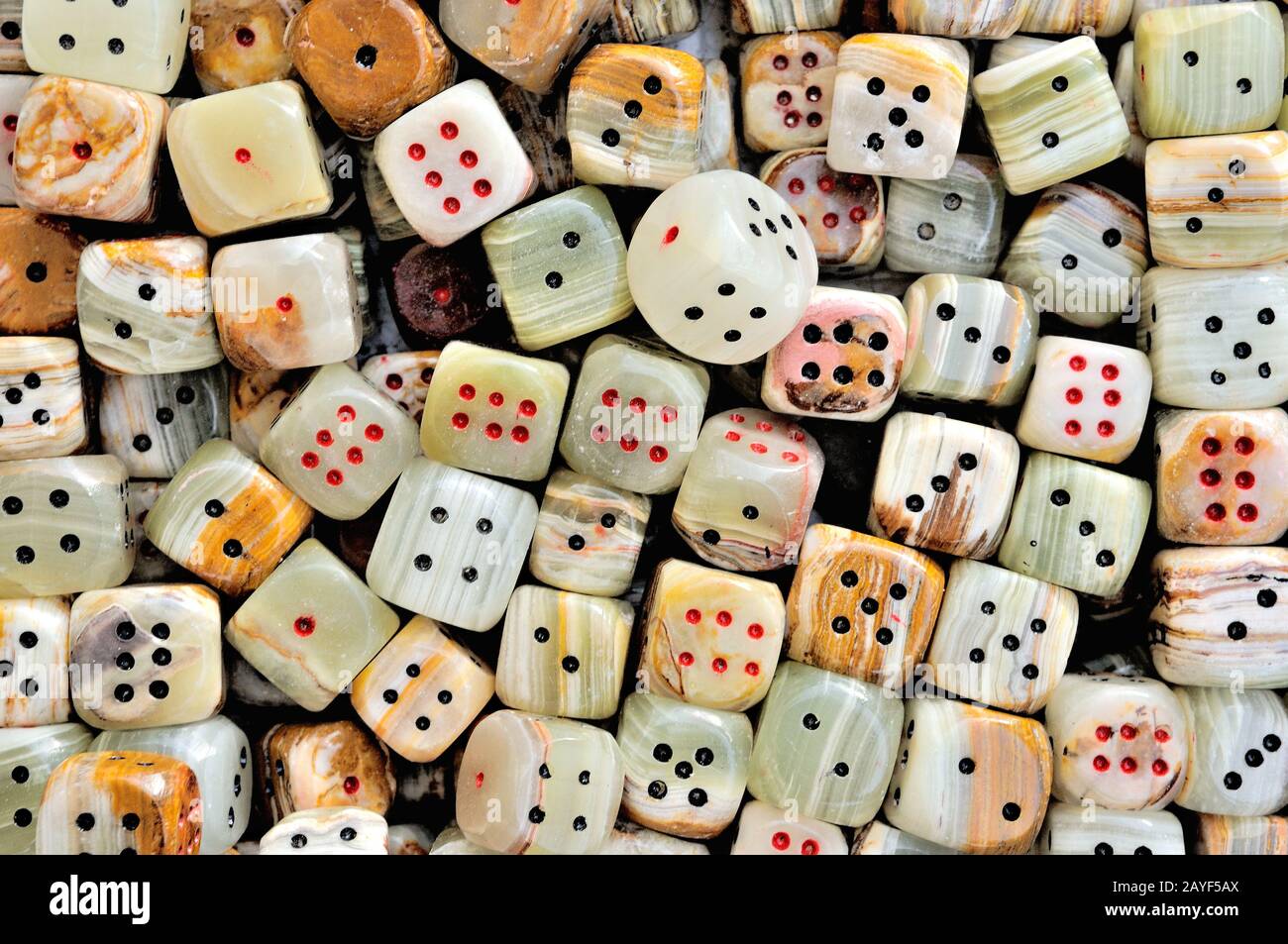 many dice Stock Photo