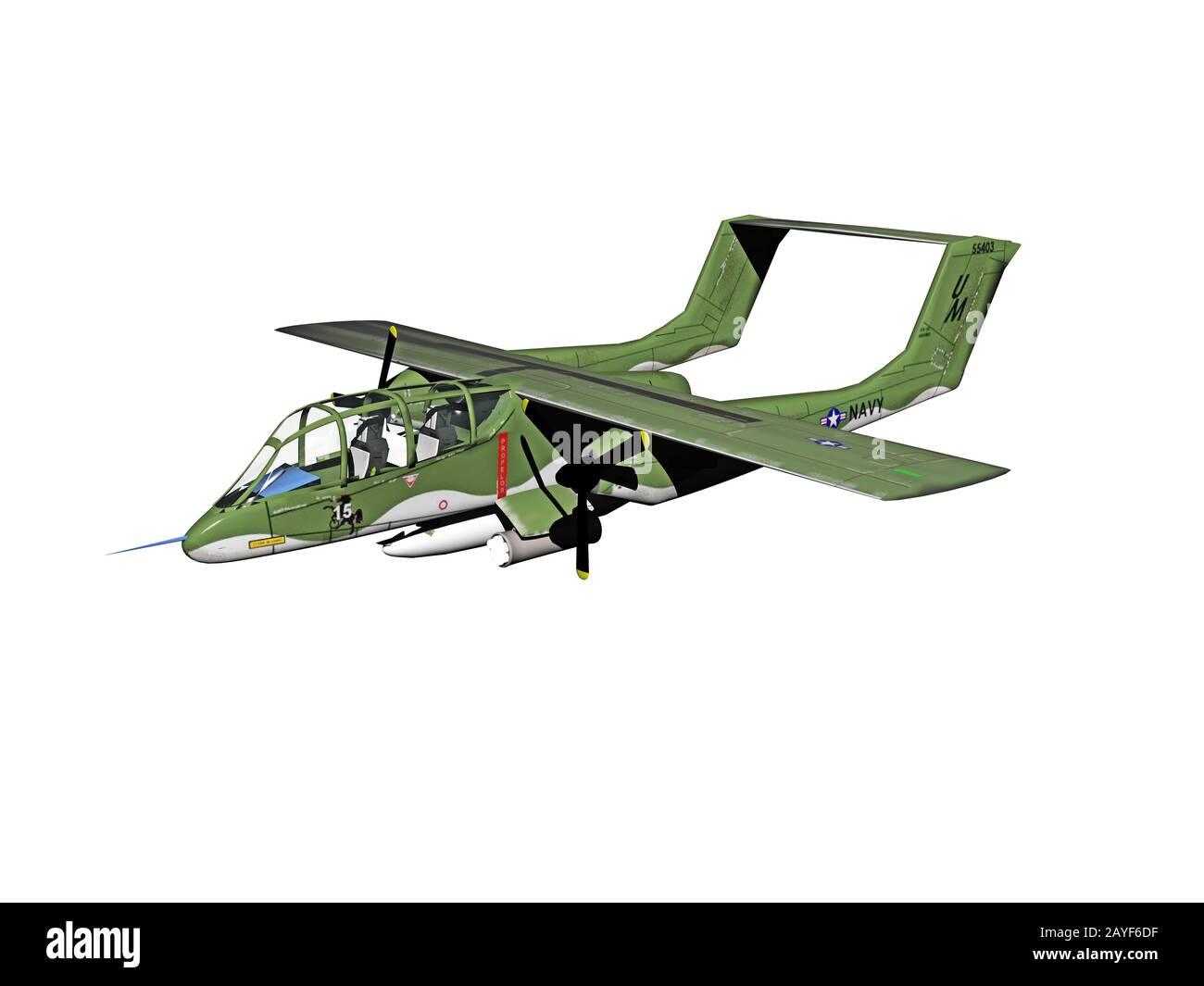 military plane in the sky Stock Photo