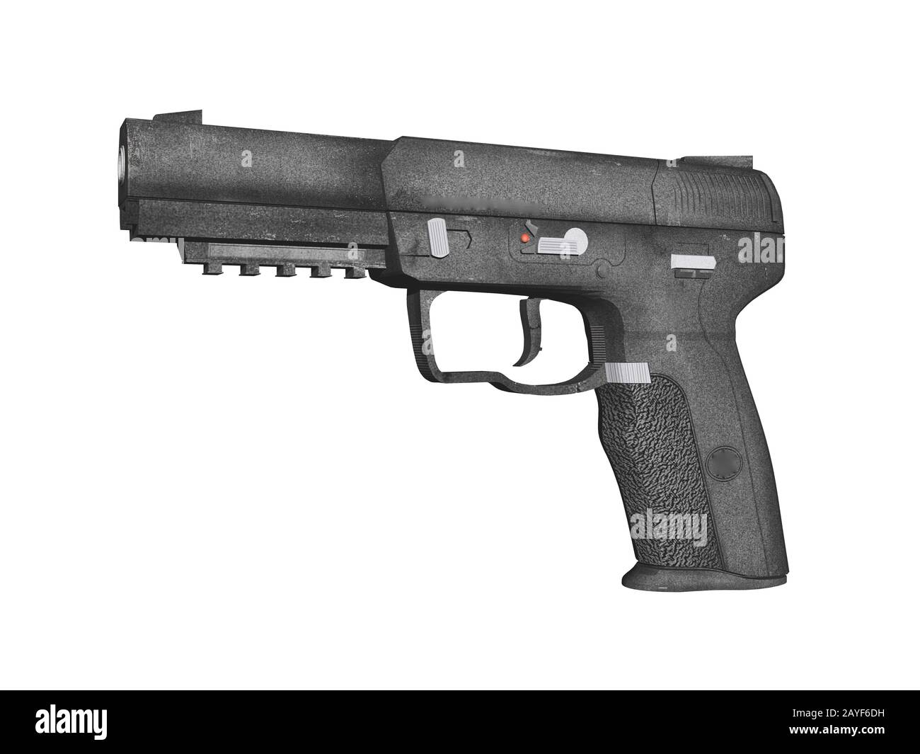 automatic pistol with magazine Stock Photo