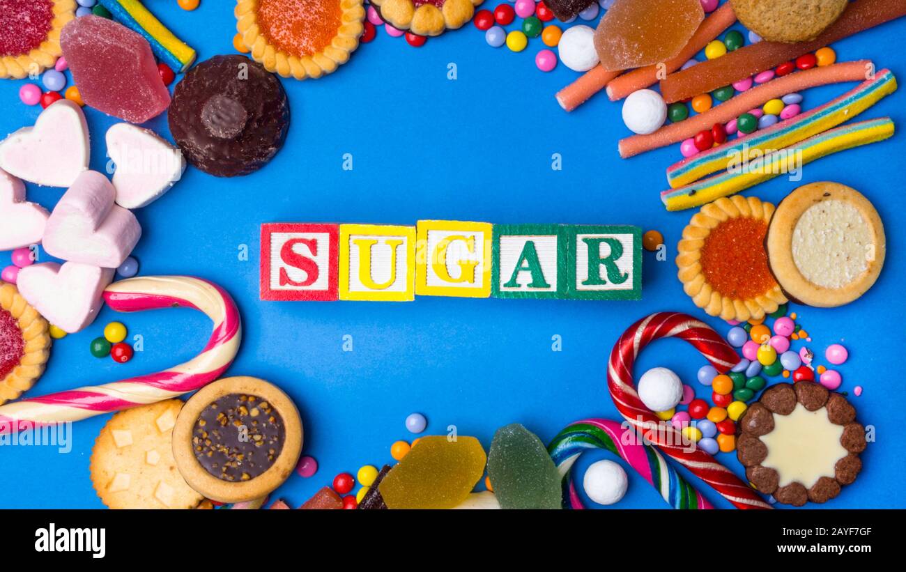 candy background, assortment of colorful candy, mixed unhealthy candies Stock Photo Alamy