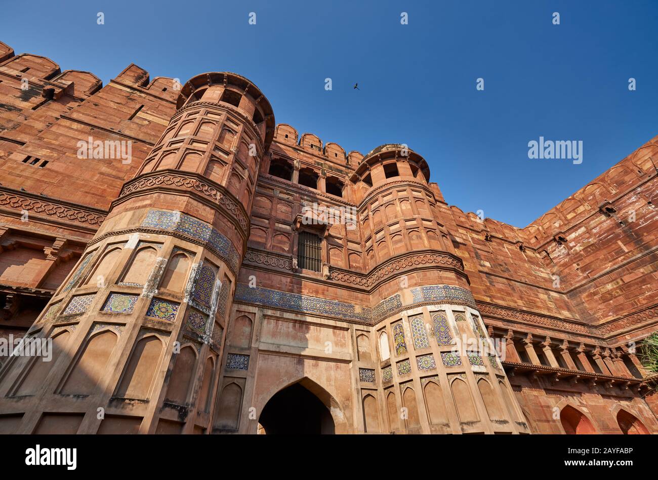 Amar Singh Gate, Agra Red Fort Agra, Uttar Pradesh, India Stock Photo