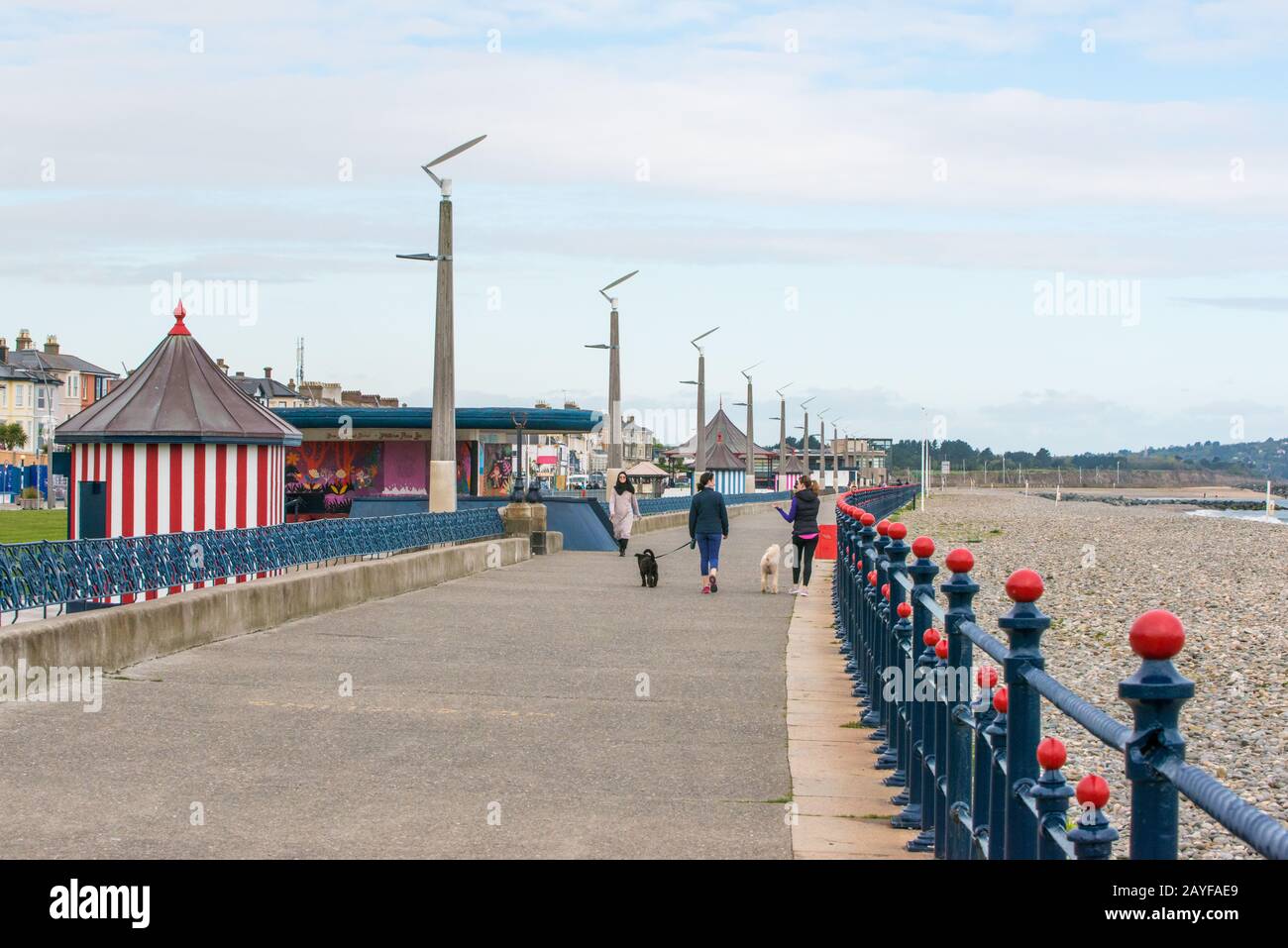 Bray promenade in Ireland Stock Photo