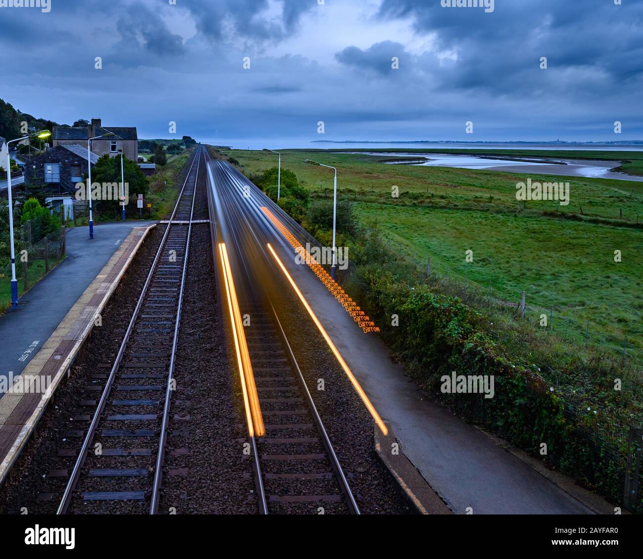 Kirkby in Furness Railway Station, Cumbria Stock Photo Alamy