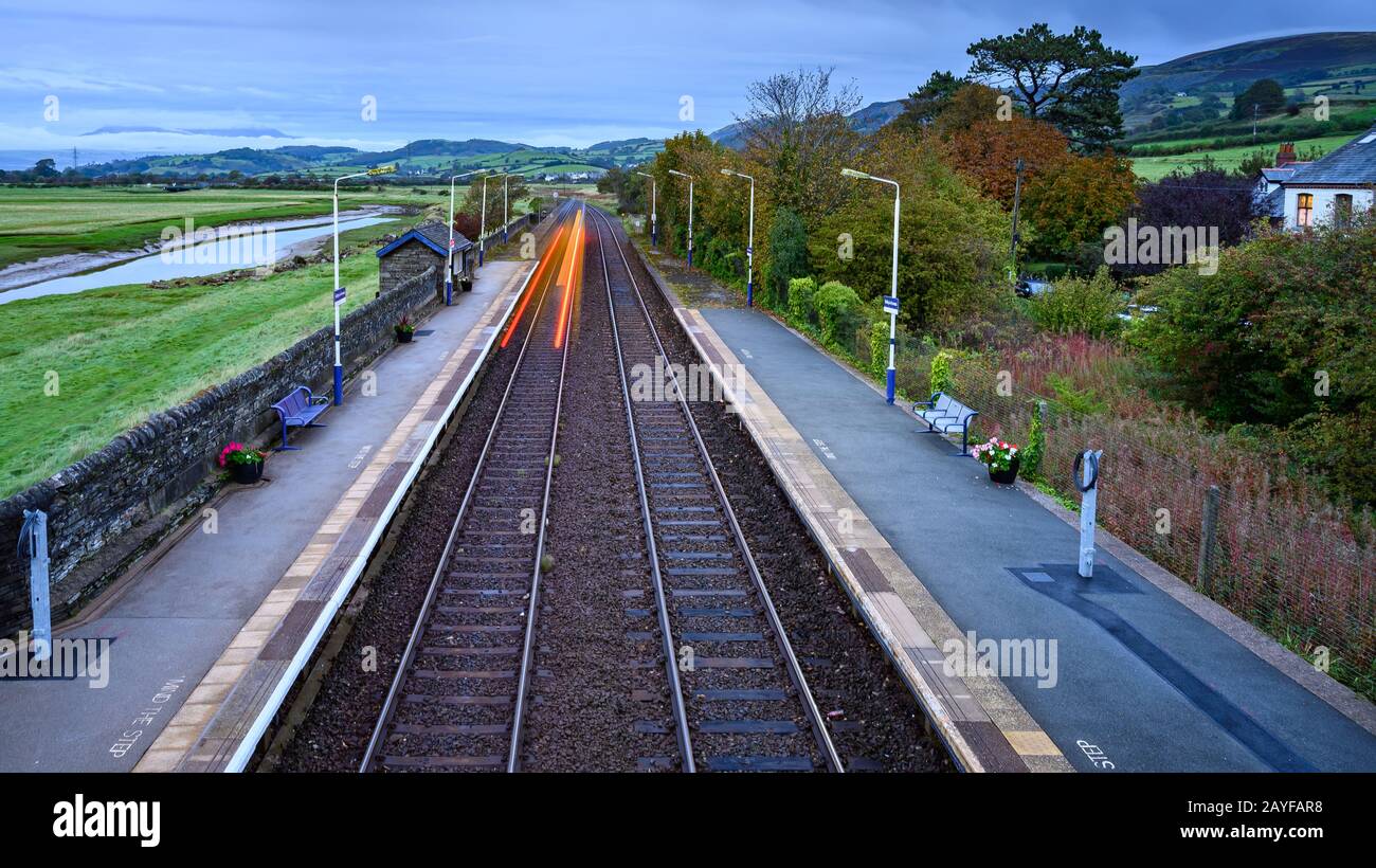 Kirkby in Furness Railway Station, Cumbria Stock Photo Alamy