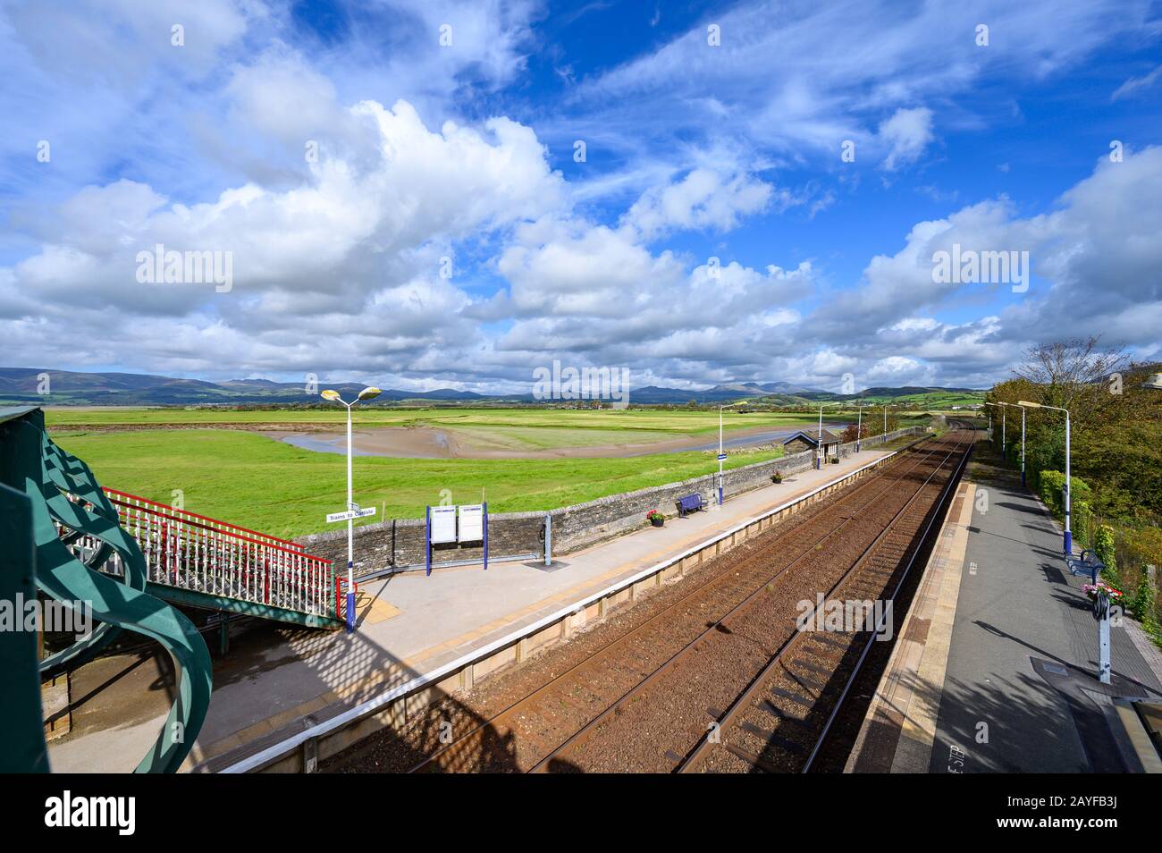 Kirkby in Furness Railway Station, Cumbria Stock Photo Alamy