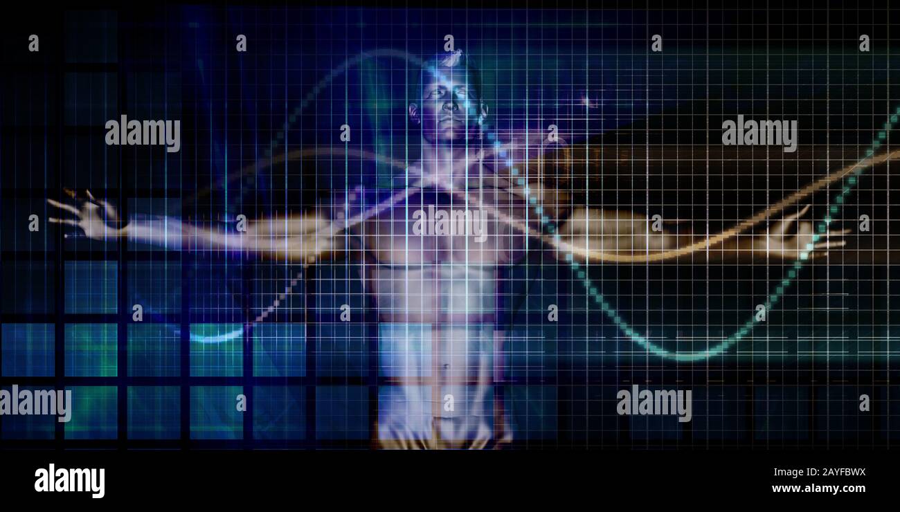 Stock Market Algorithm Trading Through Technology Stock Photo - Alamy