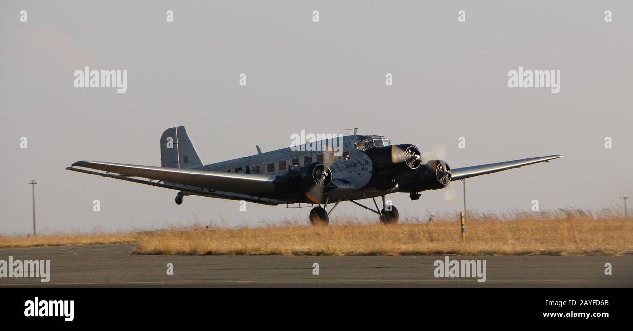 South Africa's Ju 52 'Jan Van Riebeeck' Stock Photo