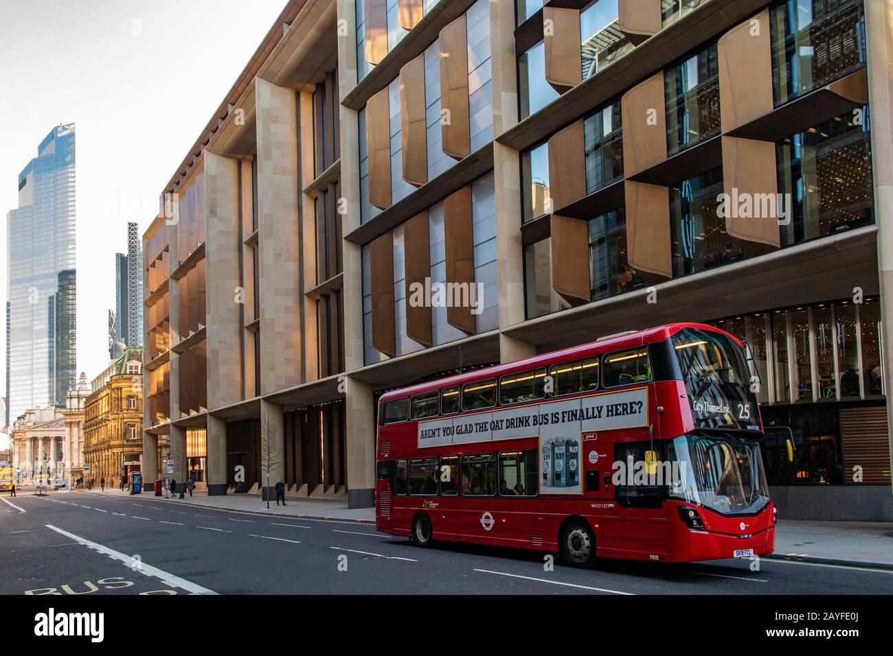 The exterior of Bloomberg's office in London Stock Photo