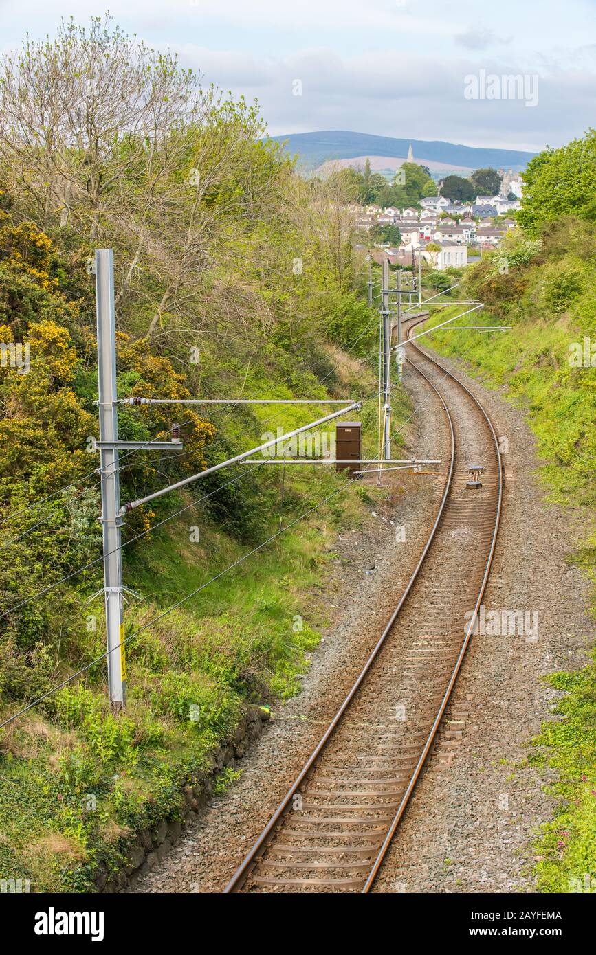 Railroad in Ireland Stock Photo Alamy