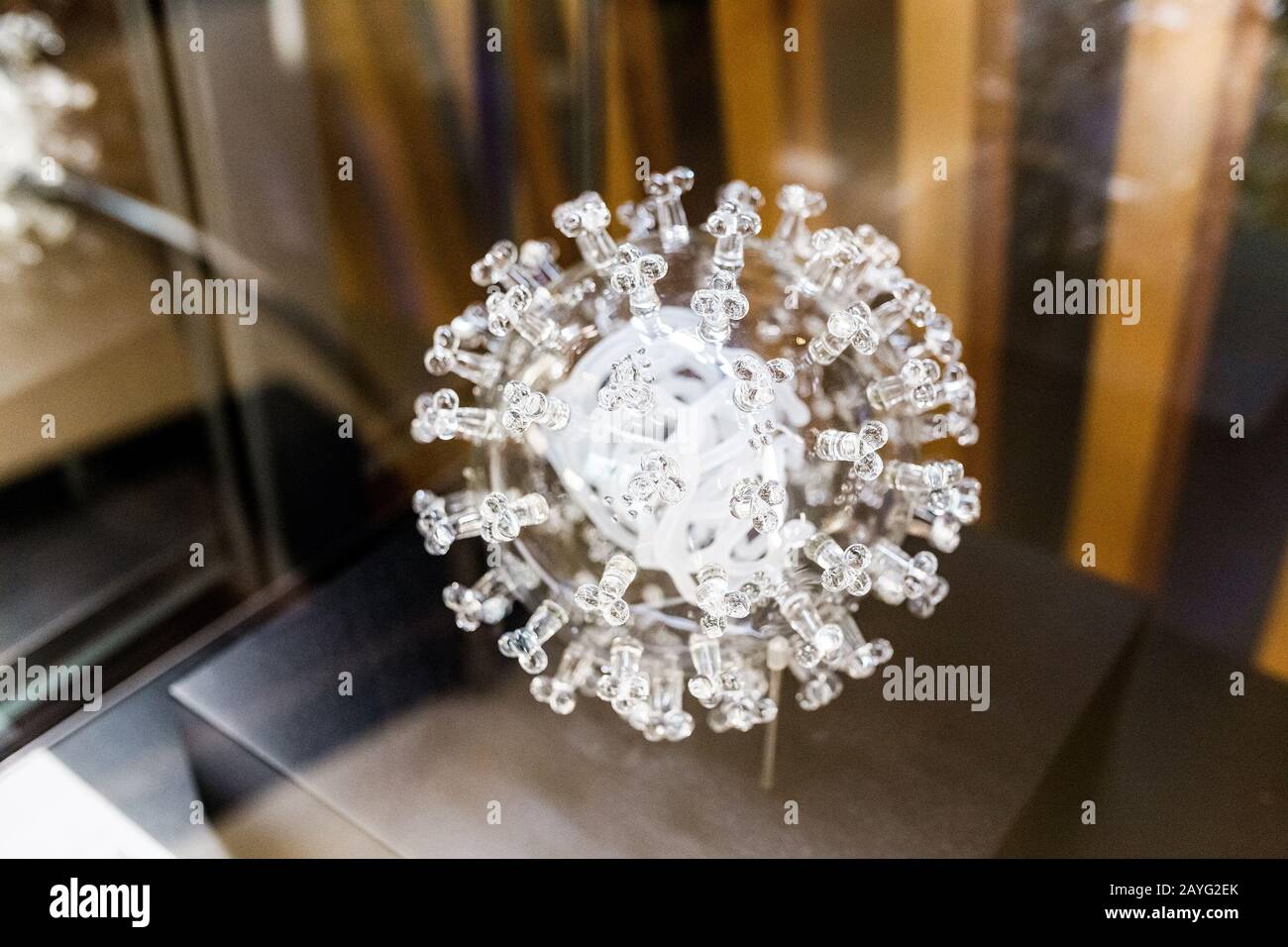 Bacteria or virus cell mockup Stock Photo