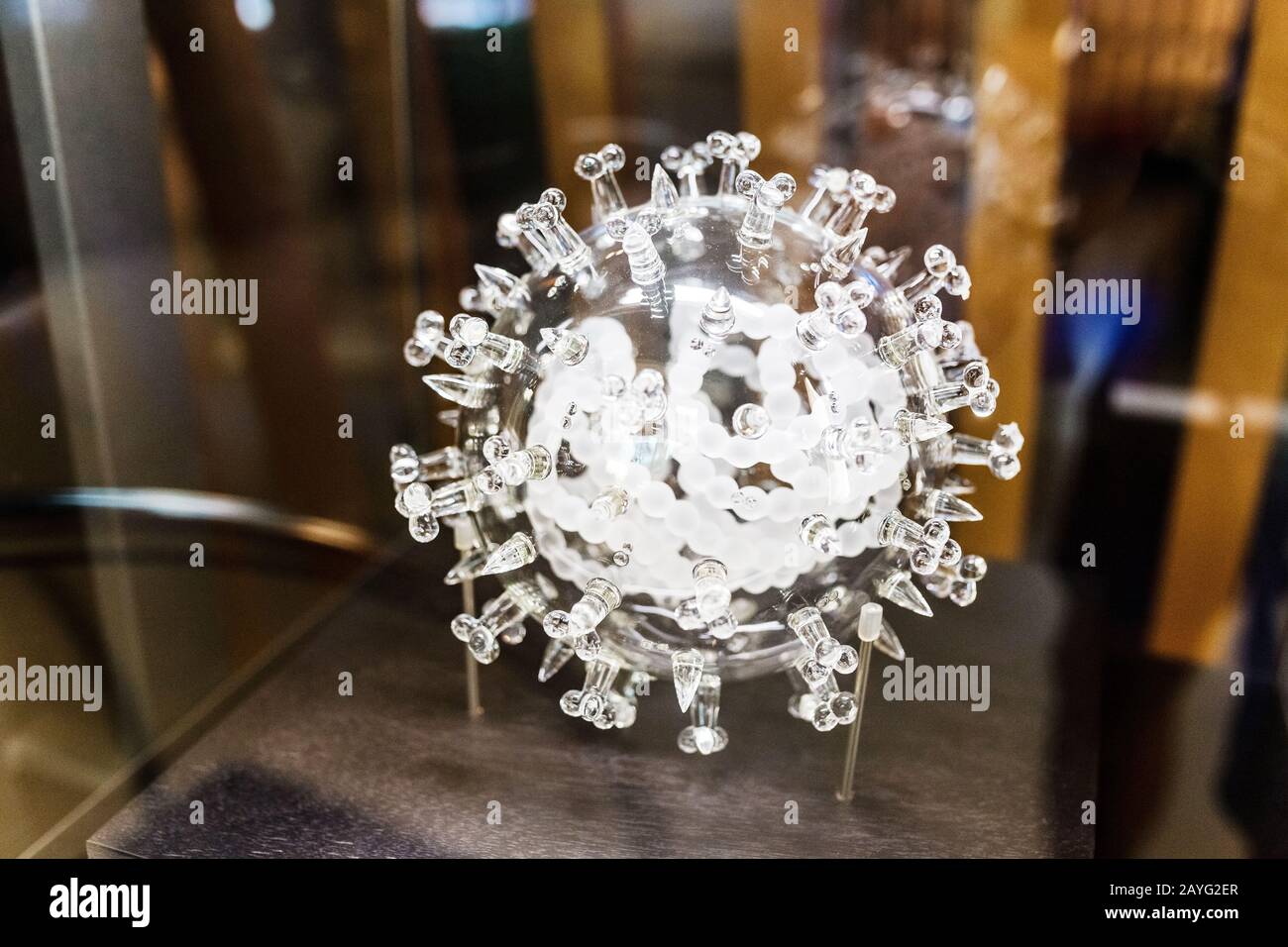 Bacteria or virus cell mockup Stock Photo