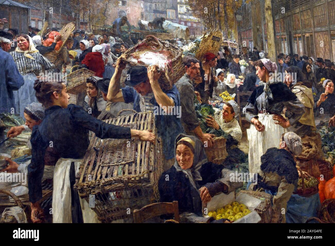 Les Halles 1895 Léon Lhermitte 18441925, French, France. ( Les Halles