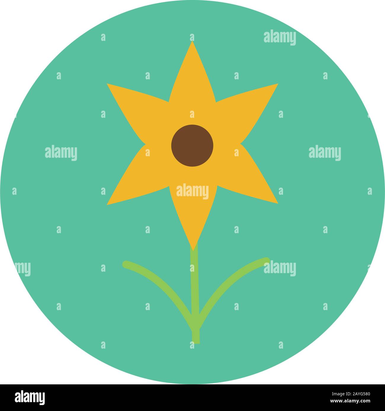 Radiant sunflower Stock Vector Images - Alamy