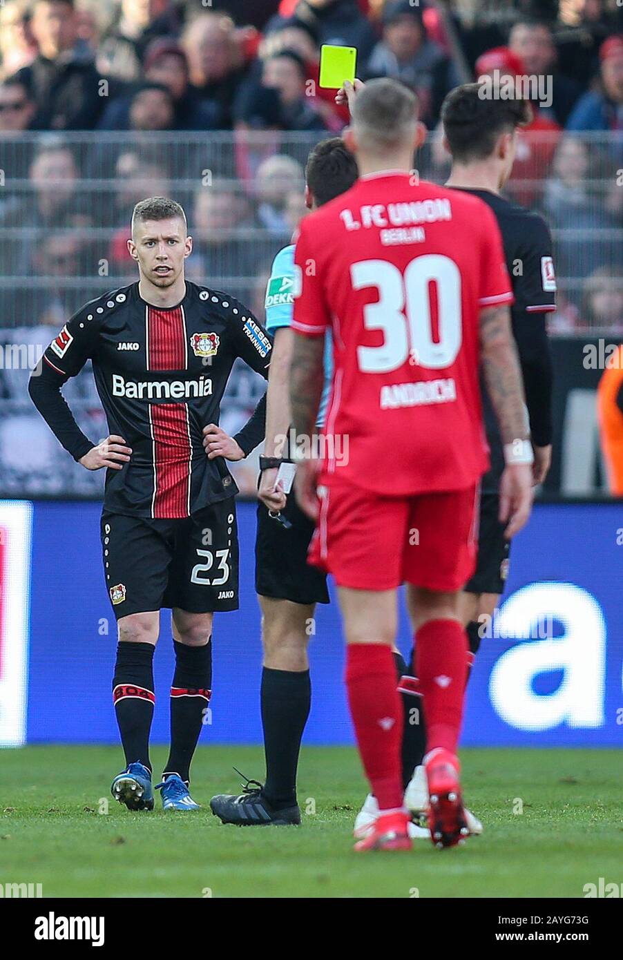 Receives a yellow card hires stock photography and images Alamy