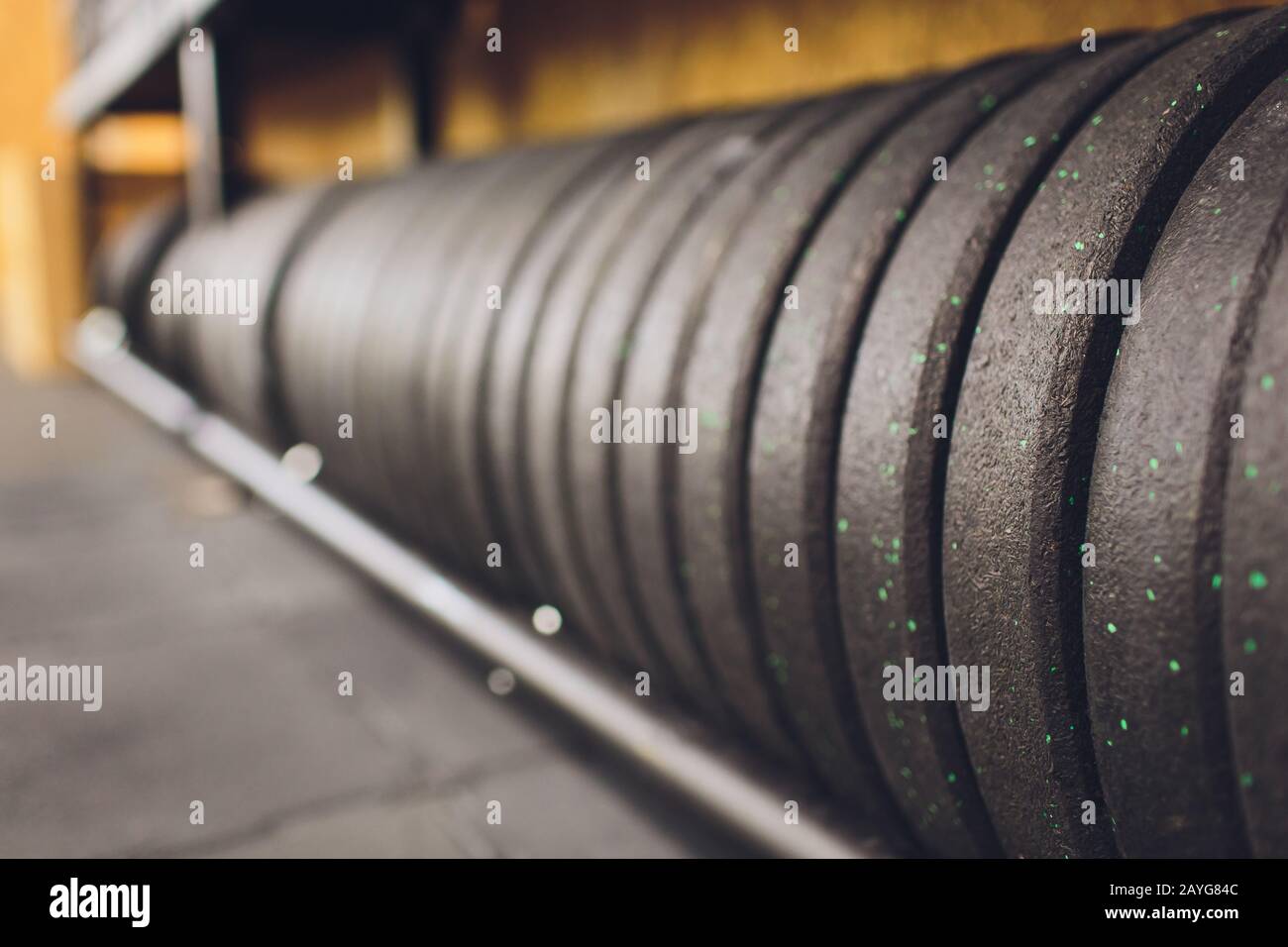 Gym and dumbbell weight training equipment on sport ,Healthy life and