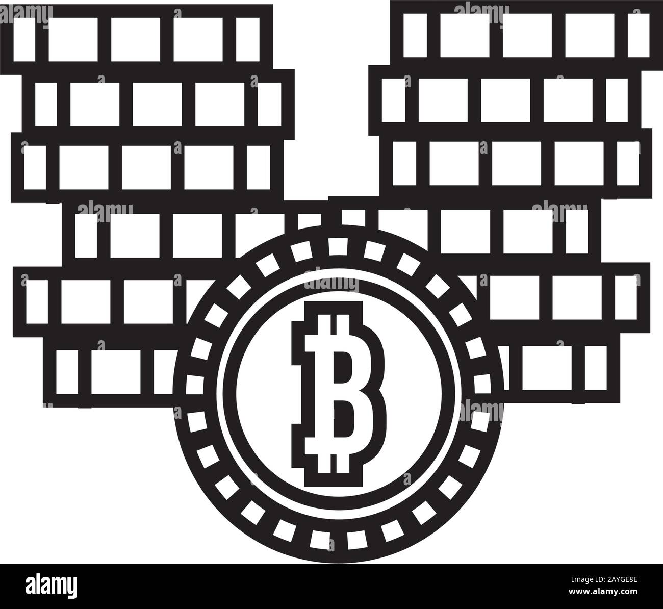 pile coins money dollars line style Stock Vector Image & Art - Alamy