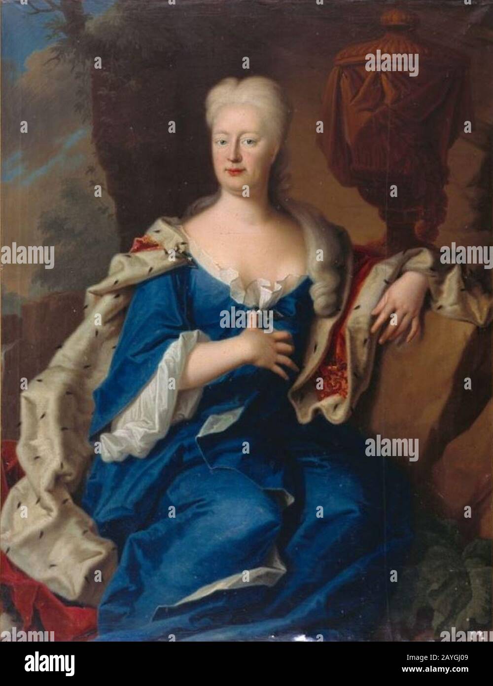 Antoinette Amalie of Brunswick-Lüneburg, duchess of Brunswick-Wolfenbüttel. Stock Photo