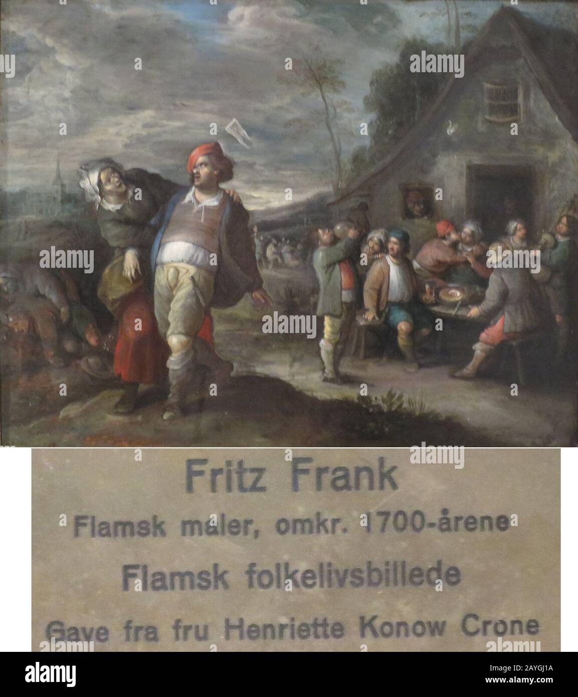 'Flemish Folk Festival' by Fritz Frank, c. 1700. Stock Photo