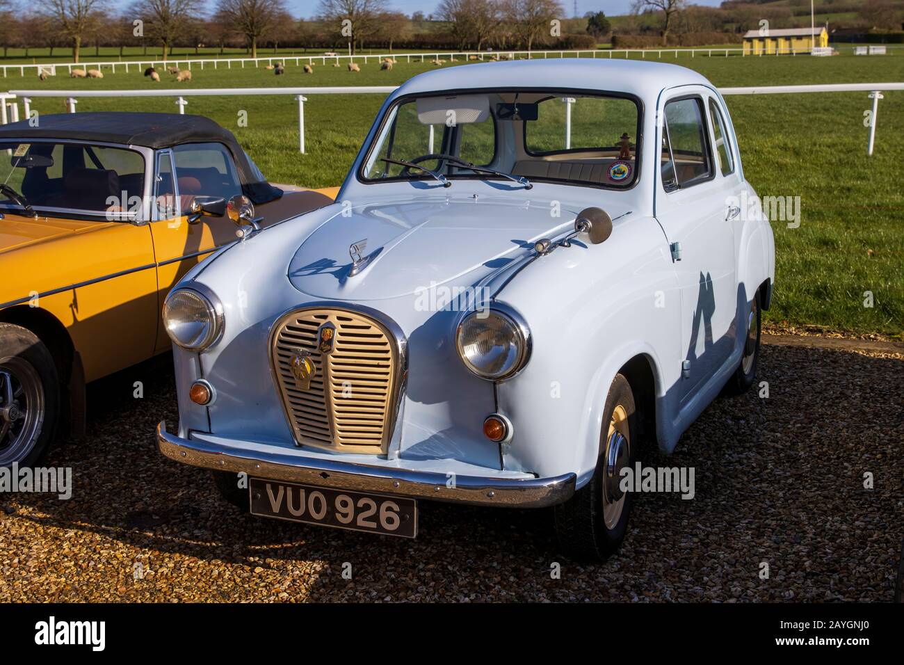 Austin A35, 1956, Reg No: VUO 926, at The Great Western Classic Car Show, Shepton Mallet UK, Febuary 08, 2020 Stock Photo
