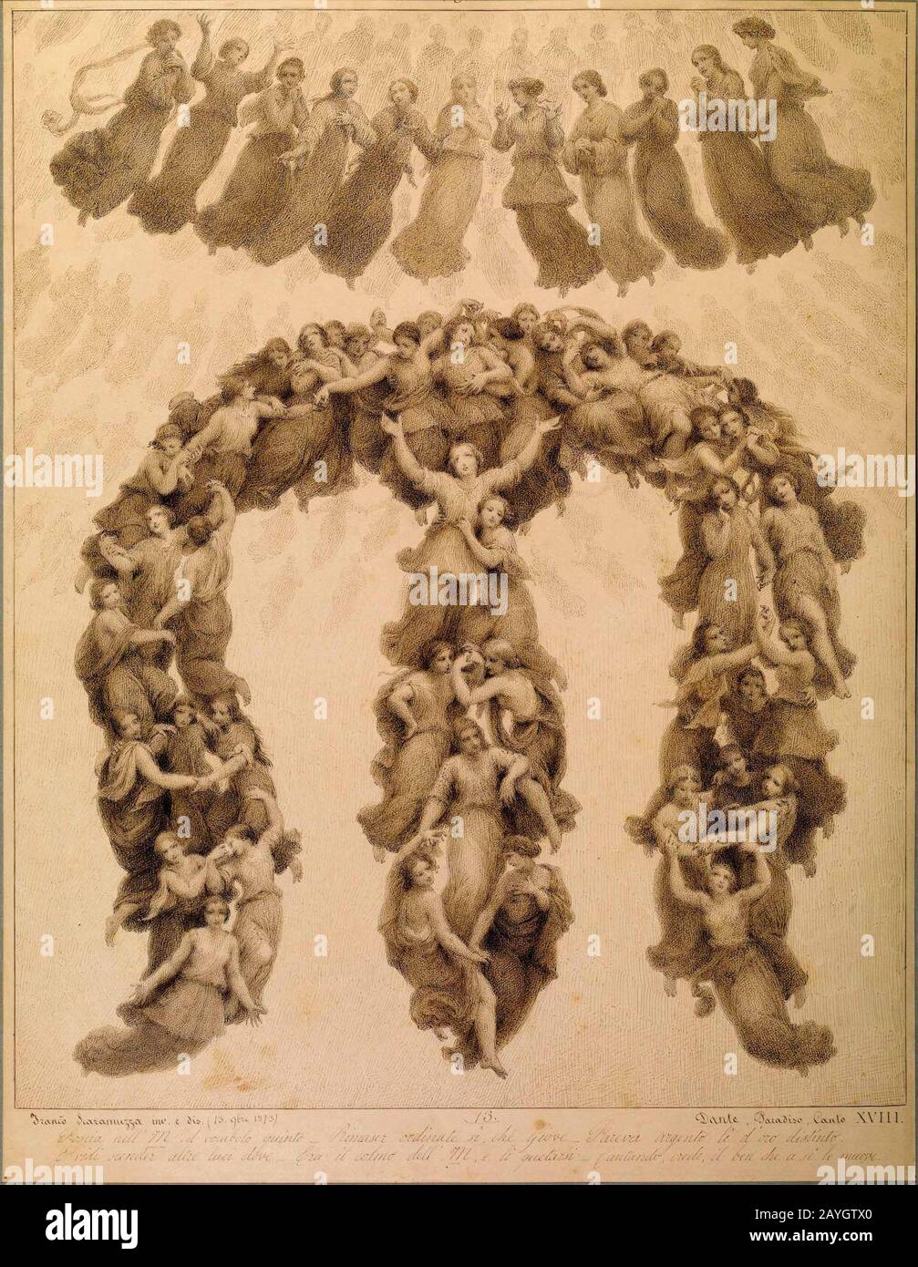 Francesco Scaramuzza Paradiso, Canto XVIII Stock Photo Alamy