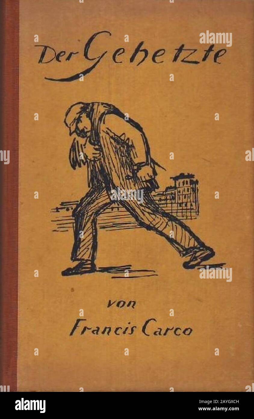 Francis Carco - Der Gehetzte , Die Schmiede 1924. Stock Photo