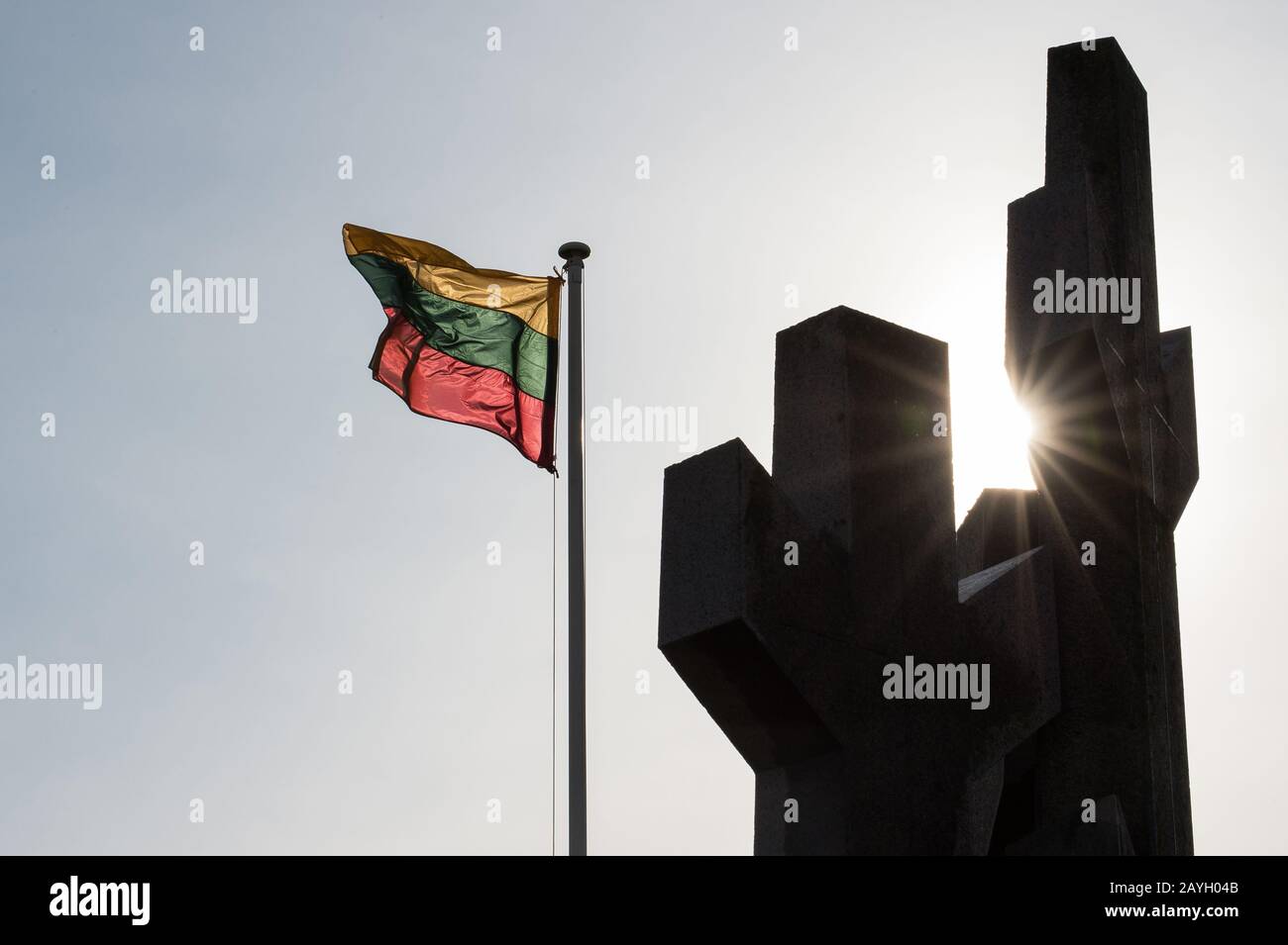 Lithuanian Independence Day. Februare 16th. Stock Photo