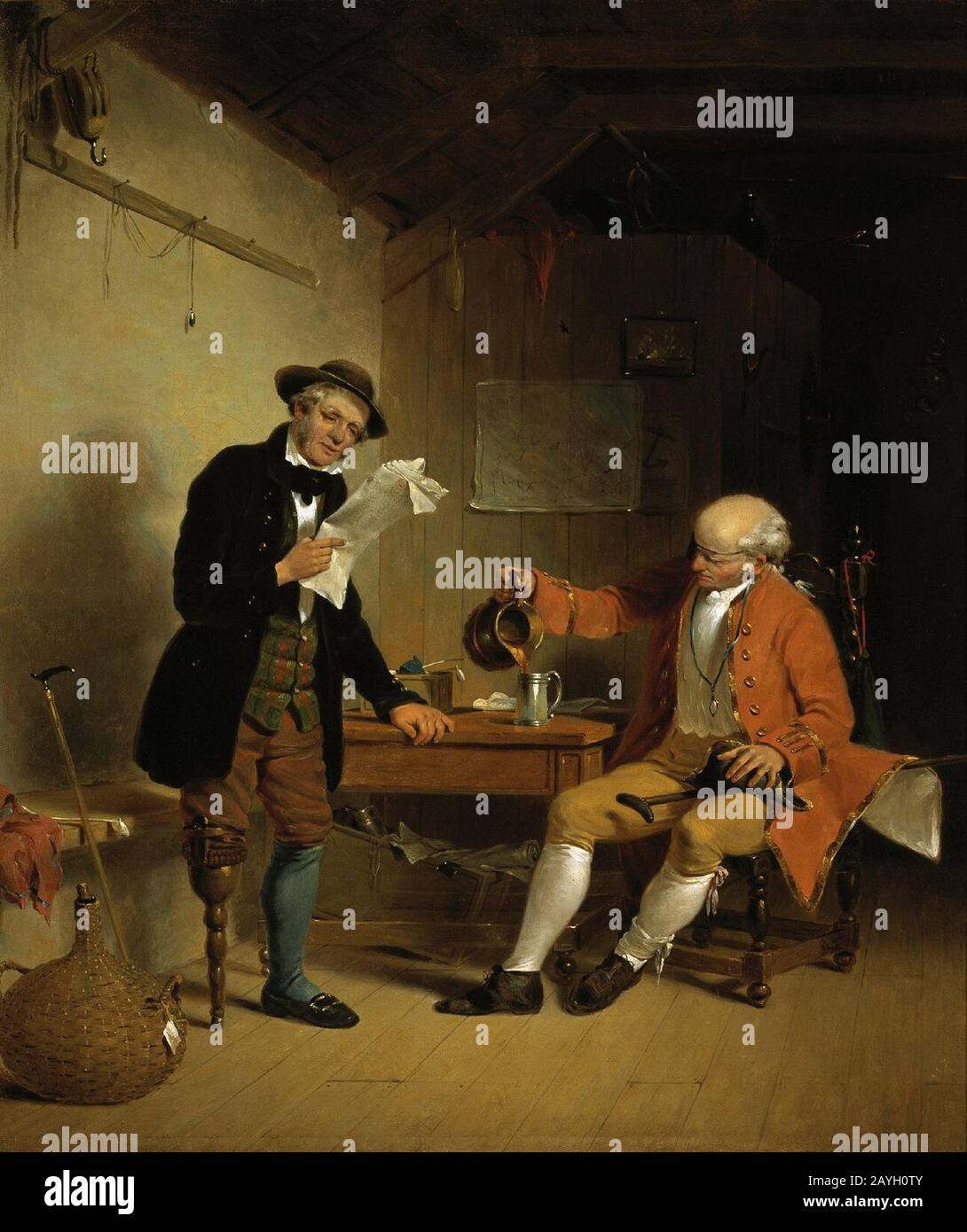 Francis William Edmonds - Commodore Trunnion and Jack Hatchway. Stock Photo