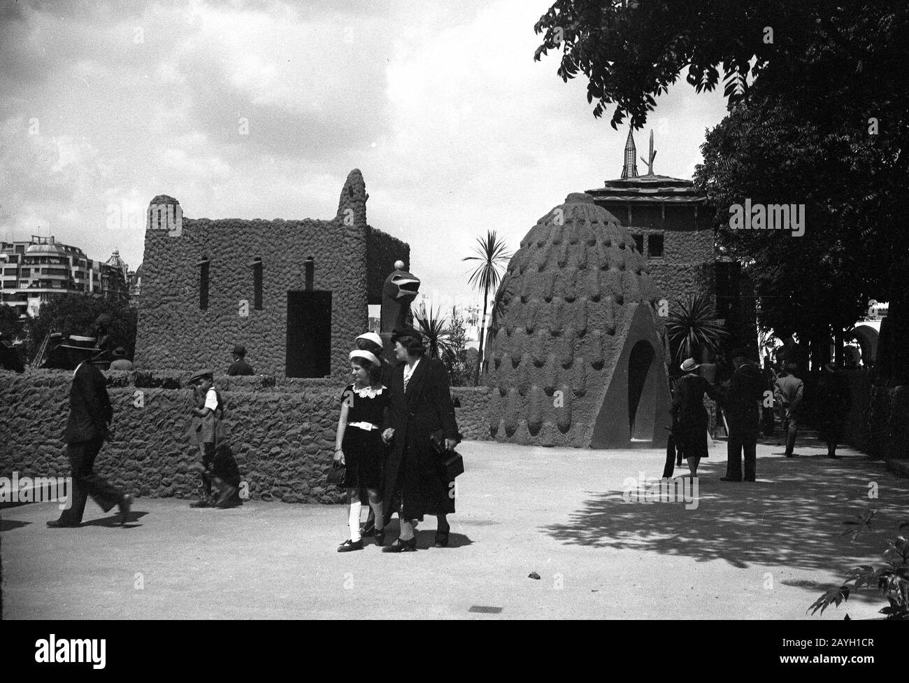 The Paris Exhibition Of 1937 Paris Exposition in the Morocco or Maroc pavillion Stock Photo