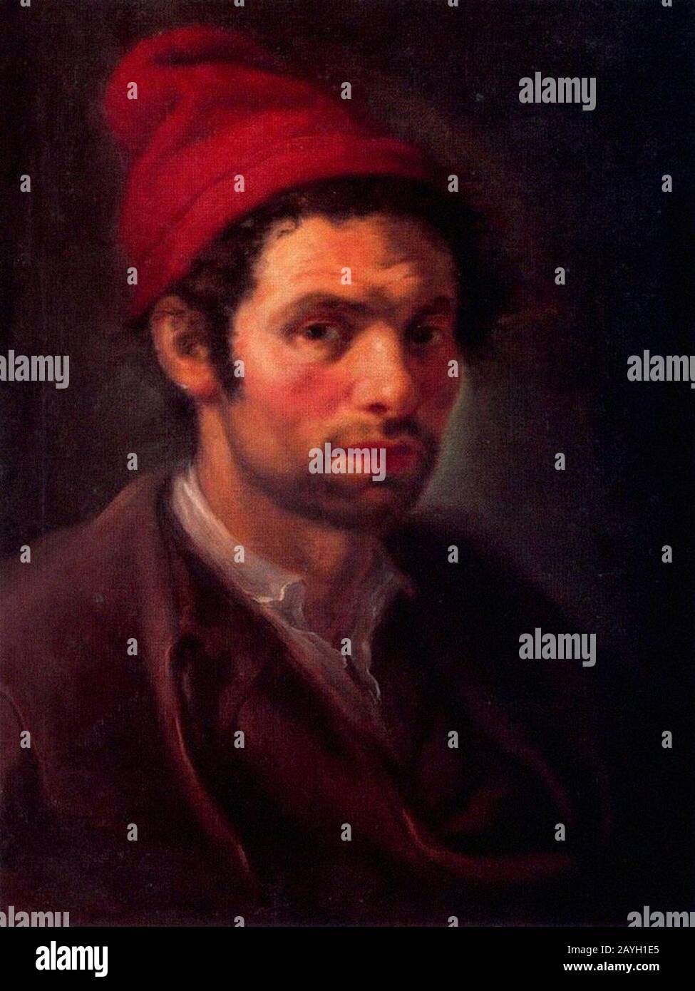 Francisco Bayeu - Retrato de hombre Stock Photo - Alamy