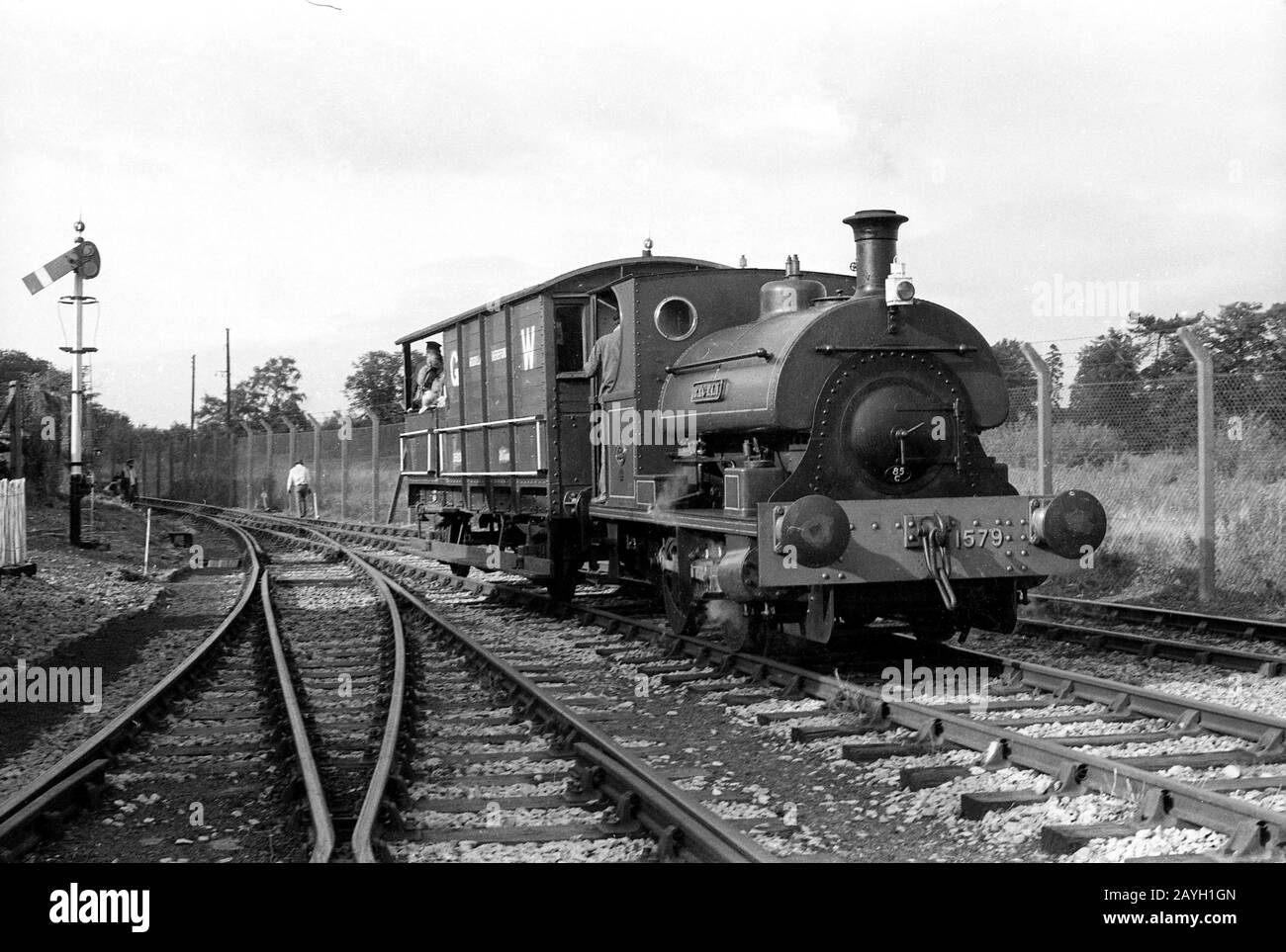 Steam locomotive 'Pectin' built by Peckett and Sons at Didcot Stock Photo