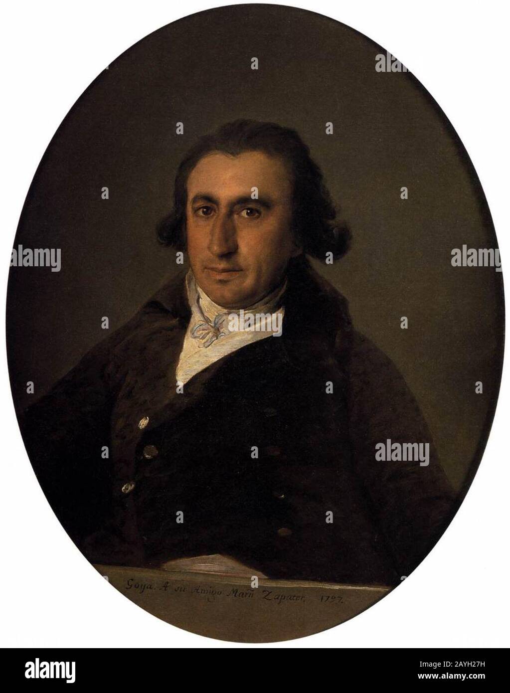Francisco de Goya y Lucientes - Portrait of Martín Zapater Stock Photo