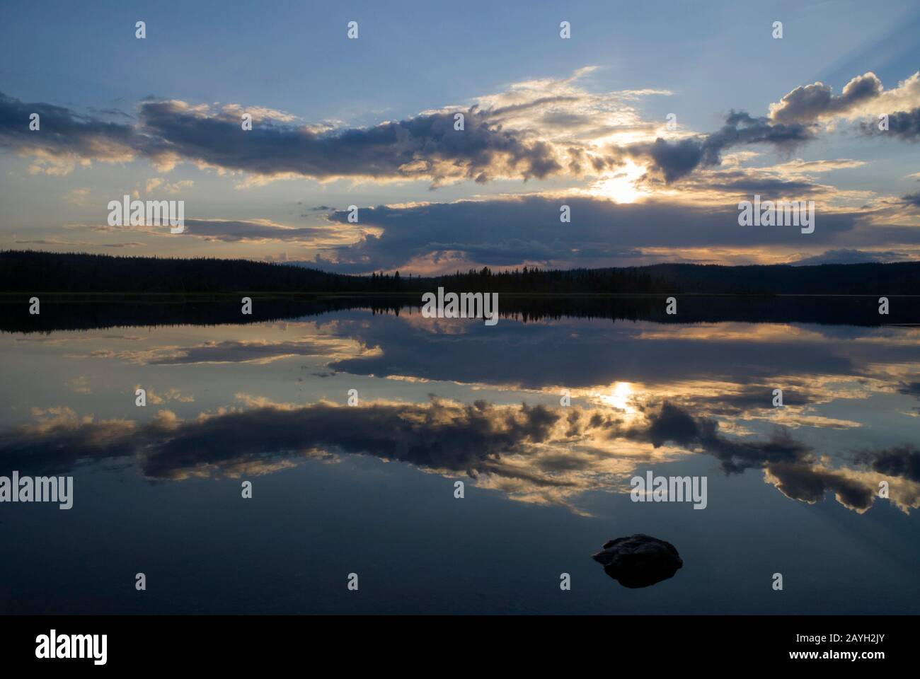Lake Raudsjon in Norway Stock Photo