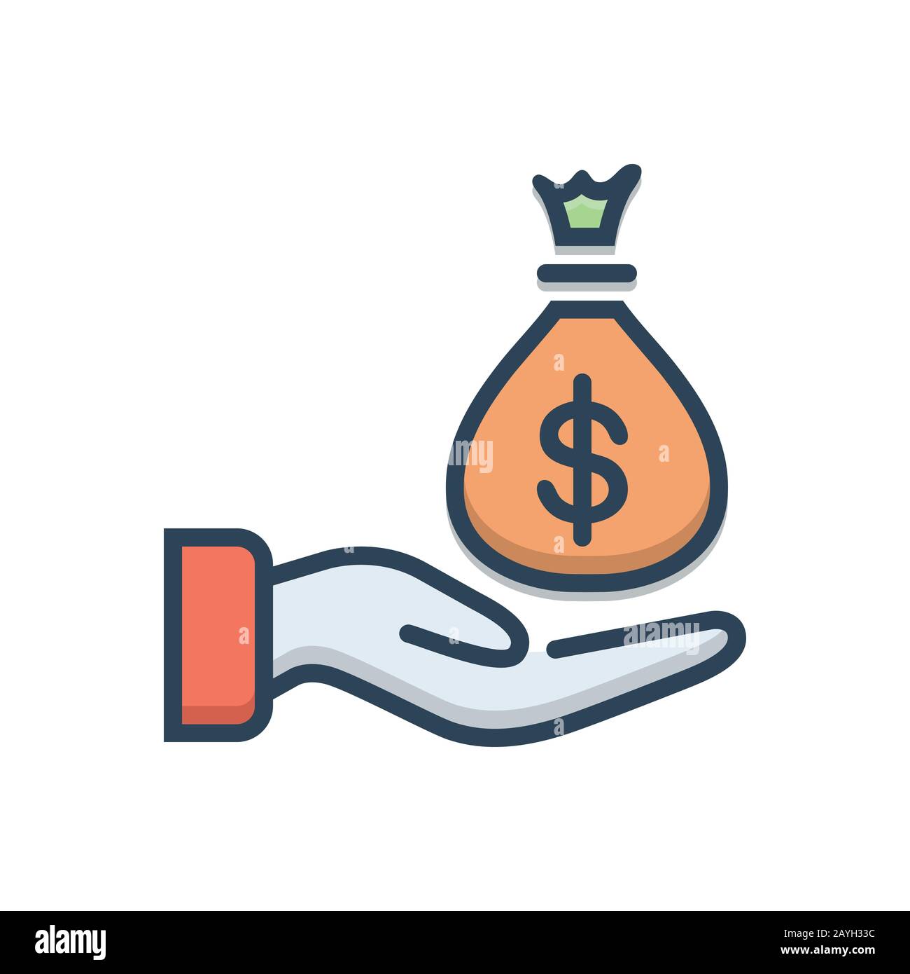 Illustration for Wages Stock Vector