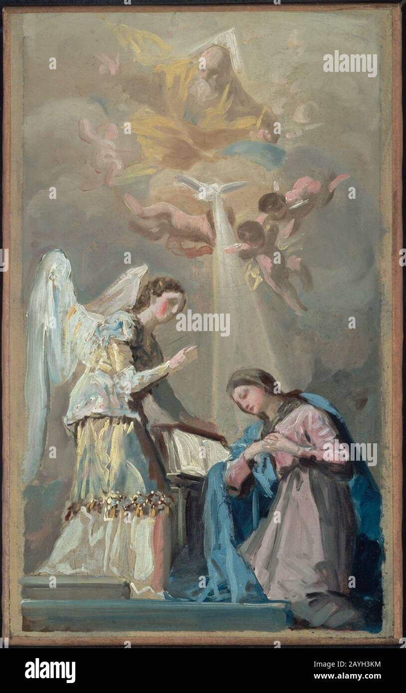 Francisco Goya y Lucientes - Annunciation Stock Photo