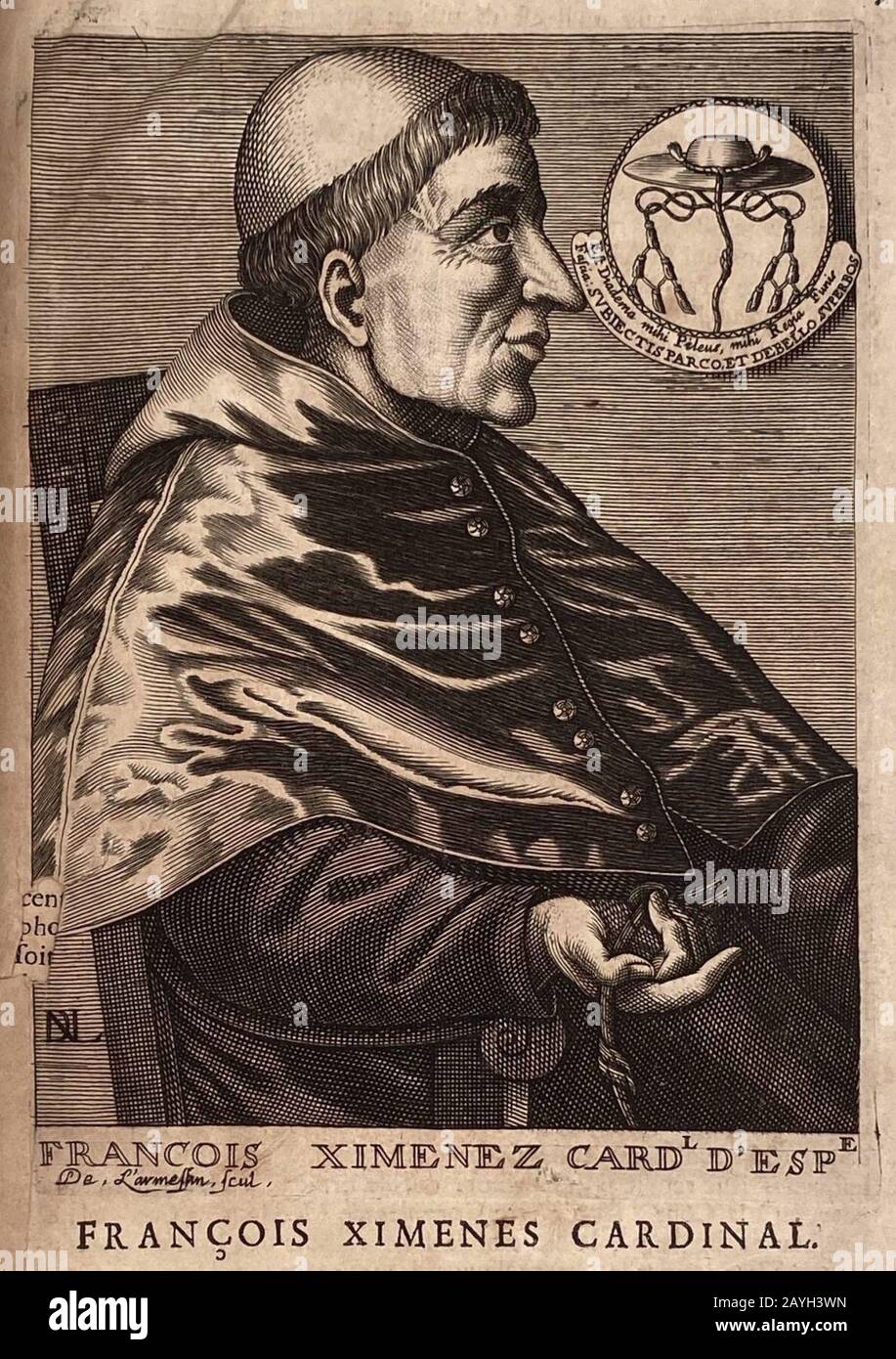 Francisco Jiménez de Cisneros, Spanish cardinal Stock Photo Alamy