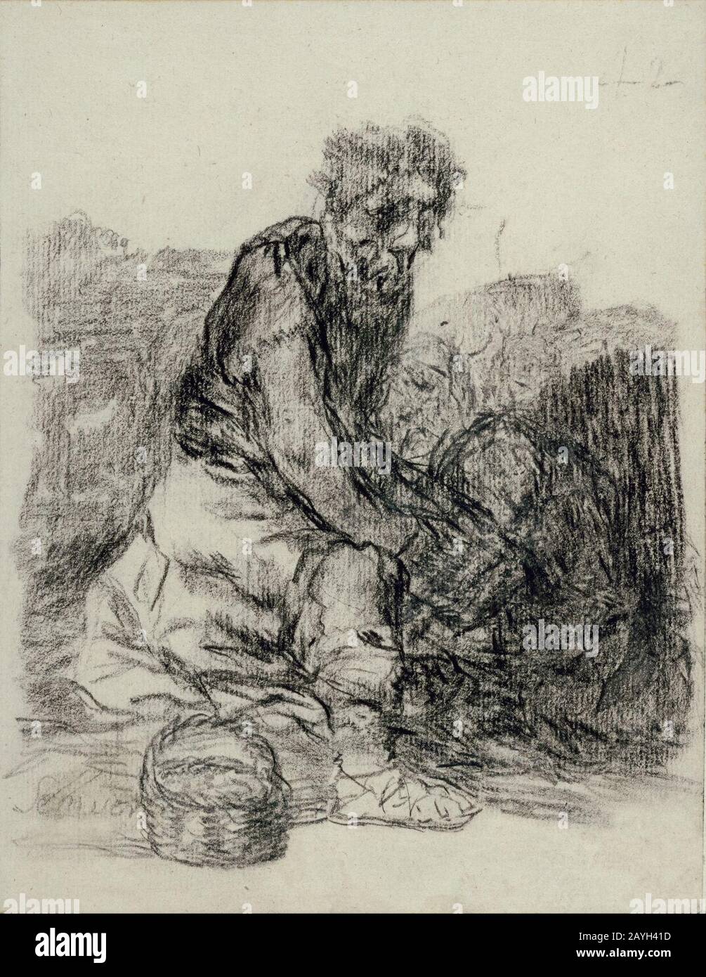 Francisco José de Goya y Lucientes (Francisco de Goya) (Spanish - Se muer(en) (They are dying) Stock Photo