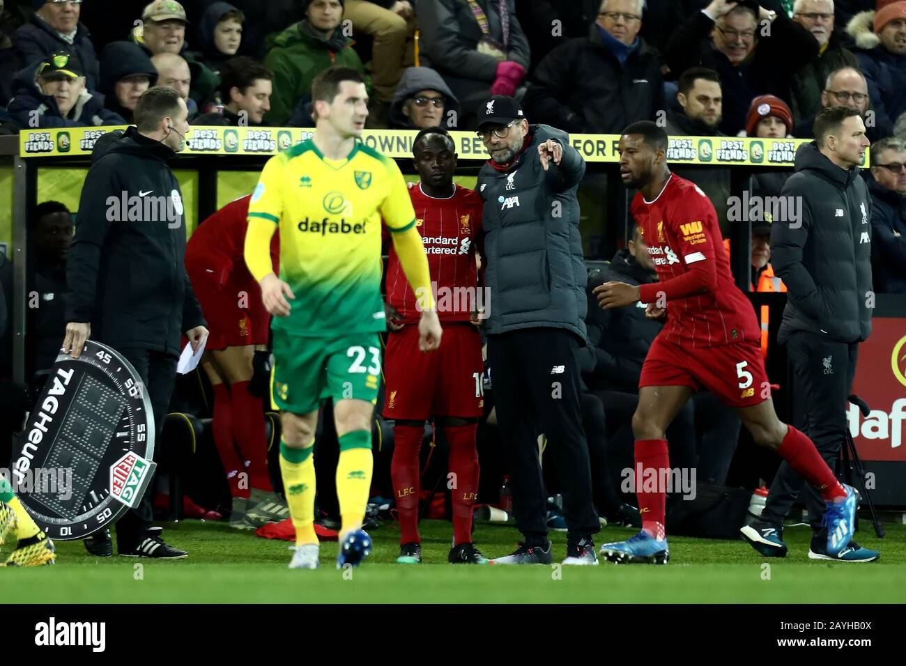 Liverpool Manager Jurgen Klopp Gives A Thumbs Up During The Uefa Champions League Group D Match At Anfield Liverpool Stock Photo Alamy