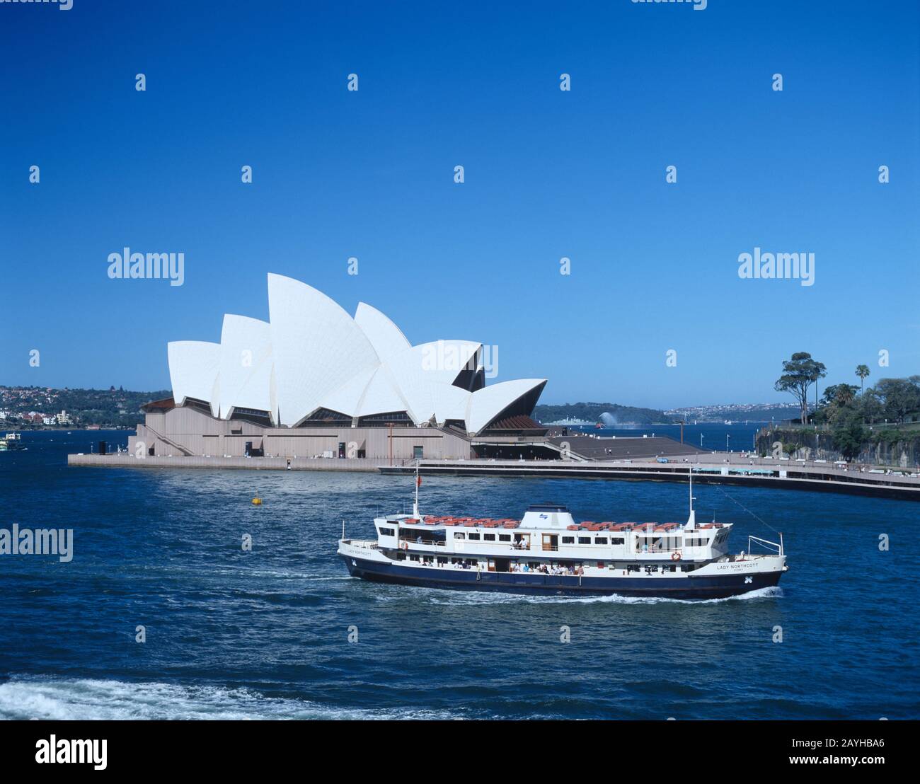 Australia, Sydney Harbour by the Opera House, with Cruise Ship Stock