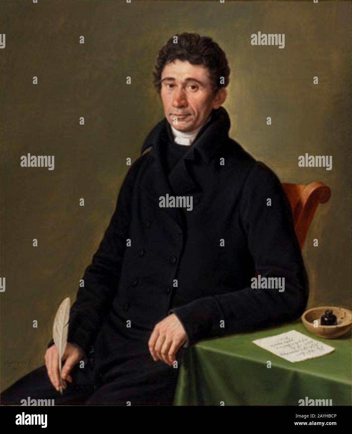 Francois Xavier Joseph Jacquin - Portrait of Frans Hermus (1779-1829). Stock Photo
